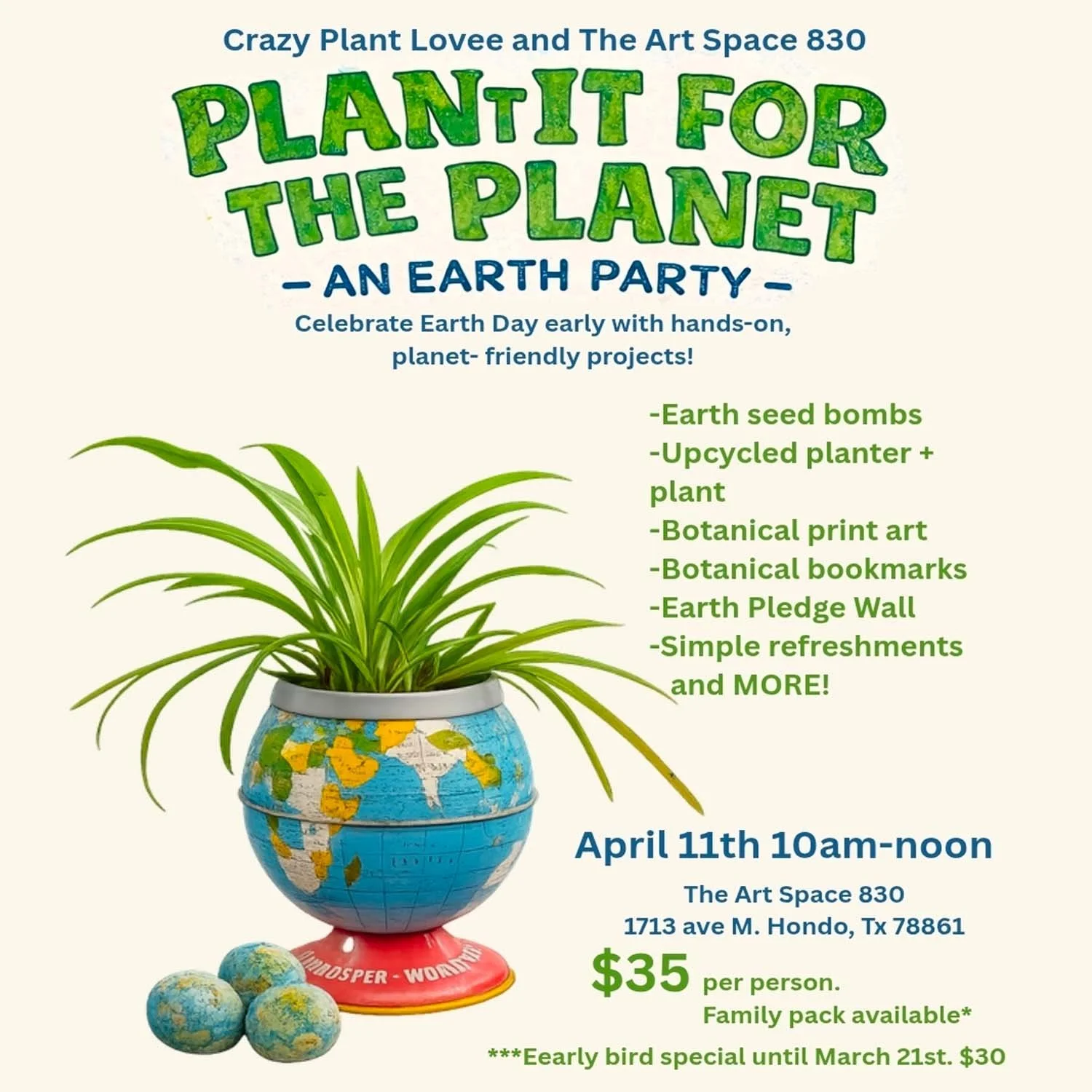 Earth Day Party! Plant it for the Planet! | APR 11, 10AM-NOON