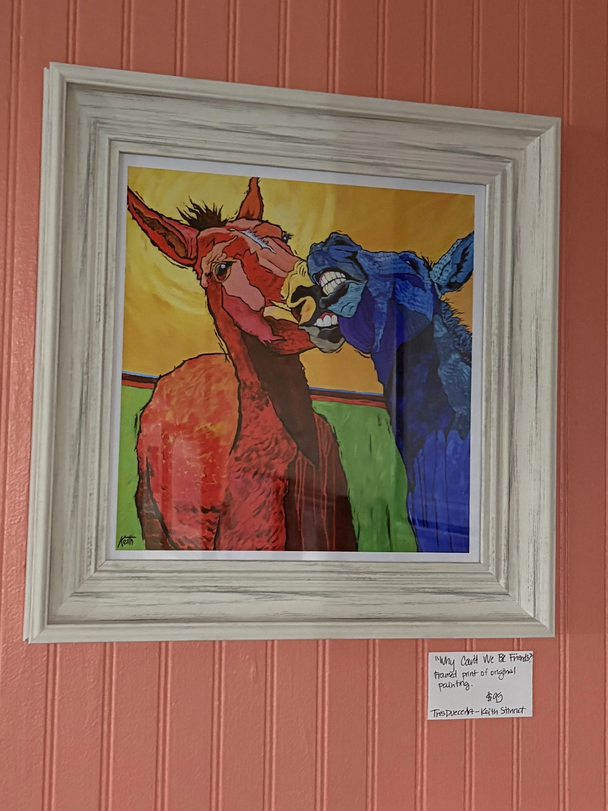 “Why Can’t We Be Friends?” by Keith Stinnett, TresDuece Art