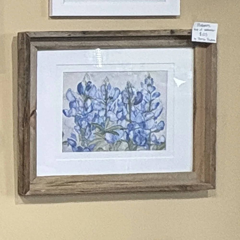 Bluebonnets print by Theresa Barbara Art