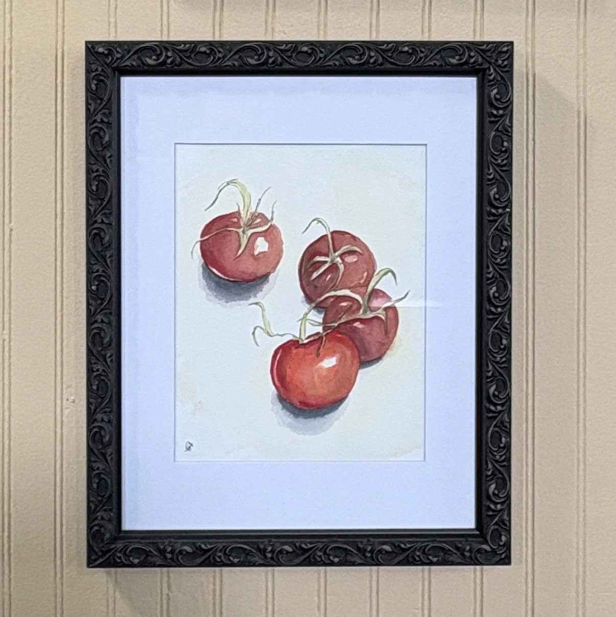 Tomatoes on the Vine by Theresa Barbara Art
