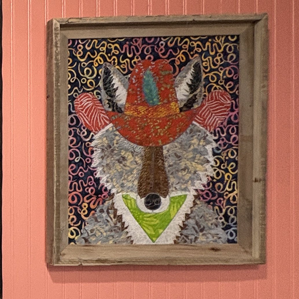 Coyote Cowboy Textile by Susan Baker Arts