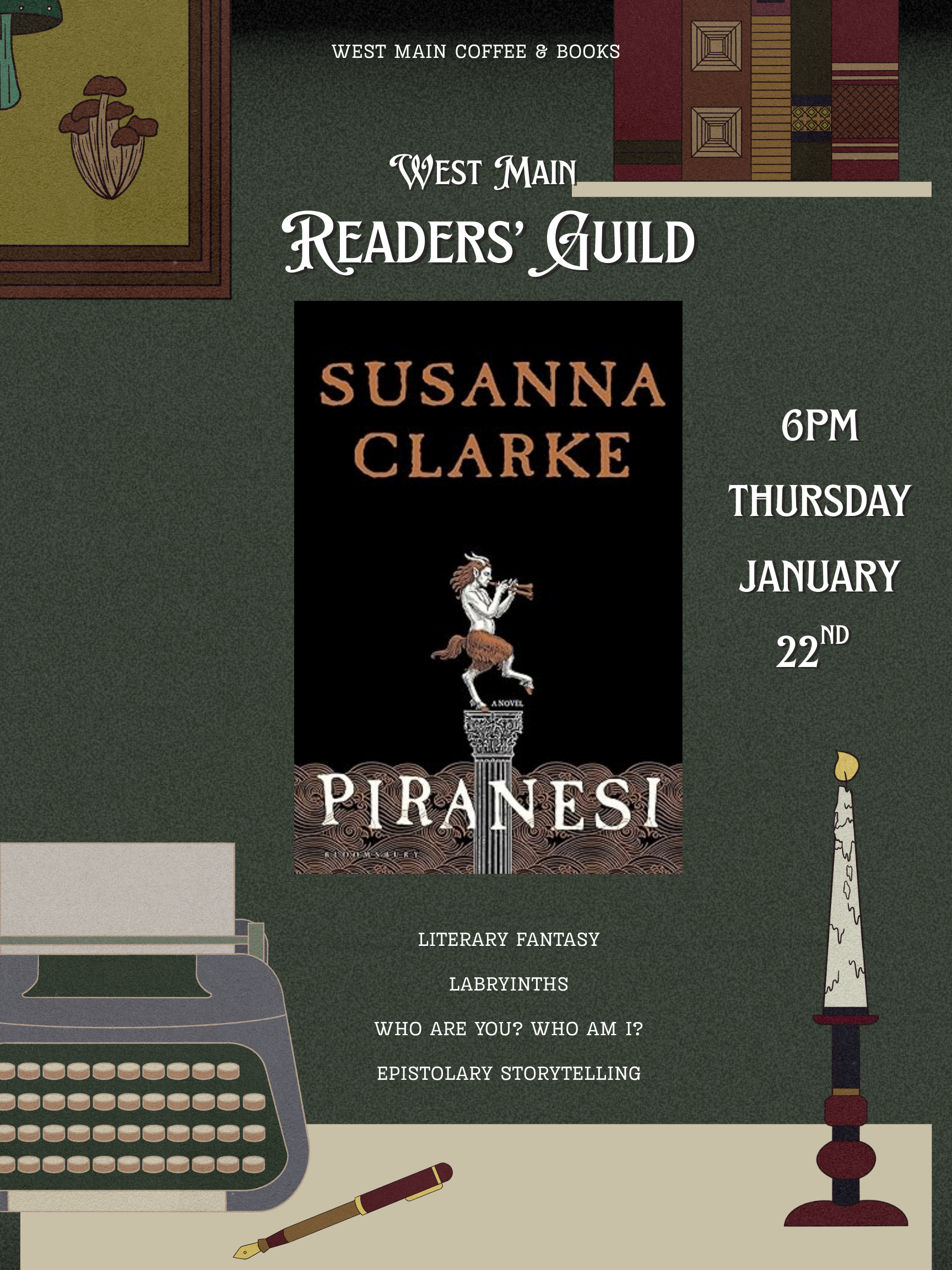 West Main Reader's Guild Meeting: Piranesi by Susanna Clarke