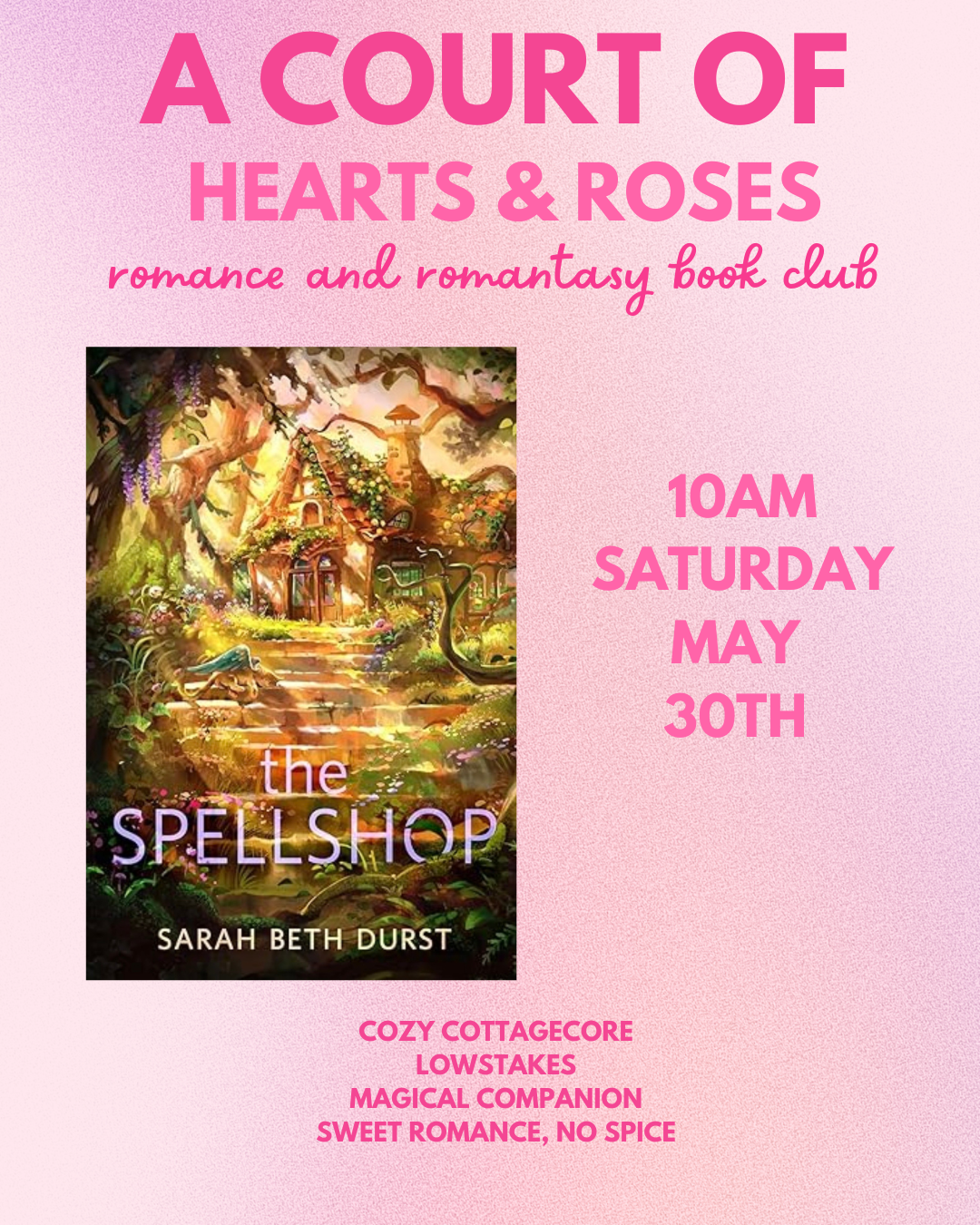 A Court of Hearts & Roses Book Club: The Spellshop by Sara Beth Durst