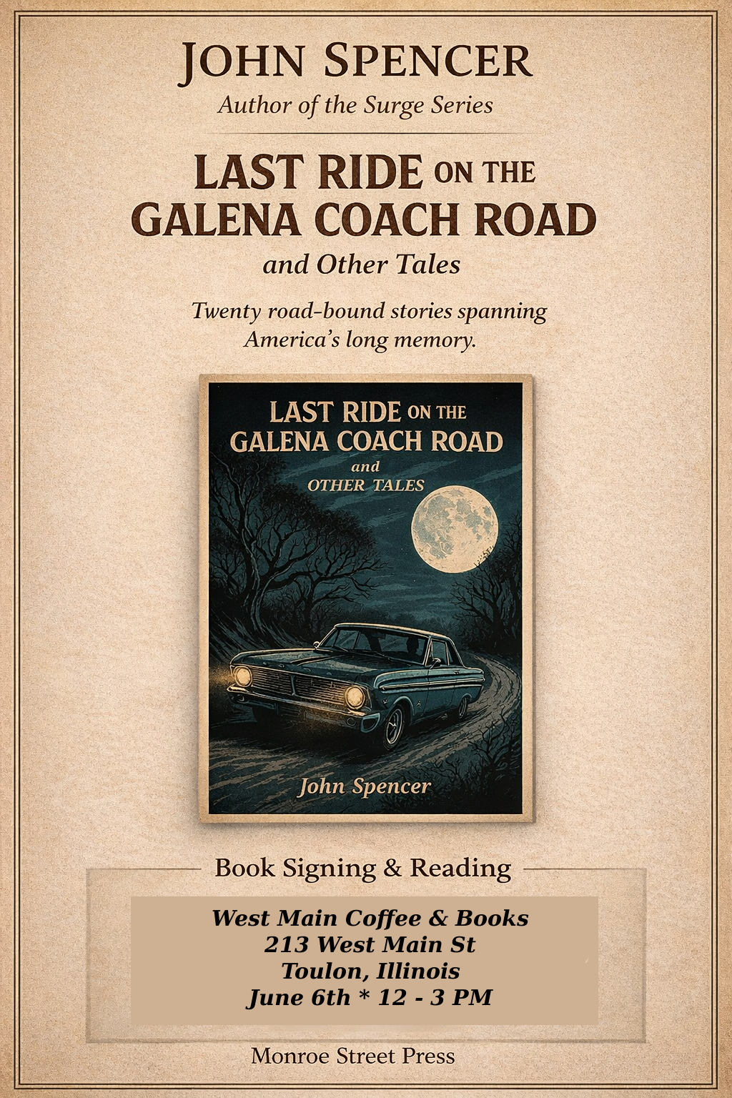 John Spencer: Book Signing &amp; Reading