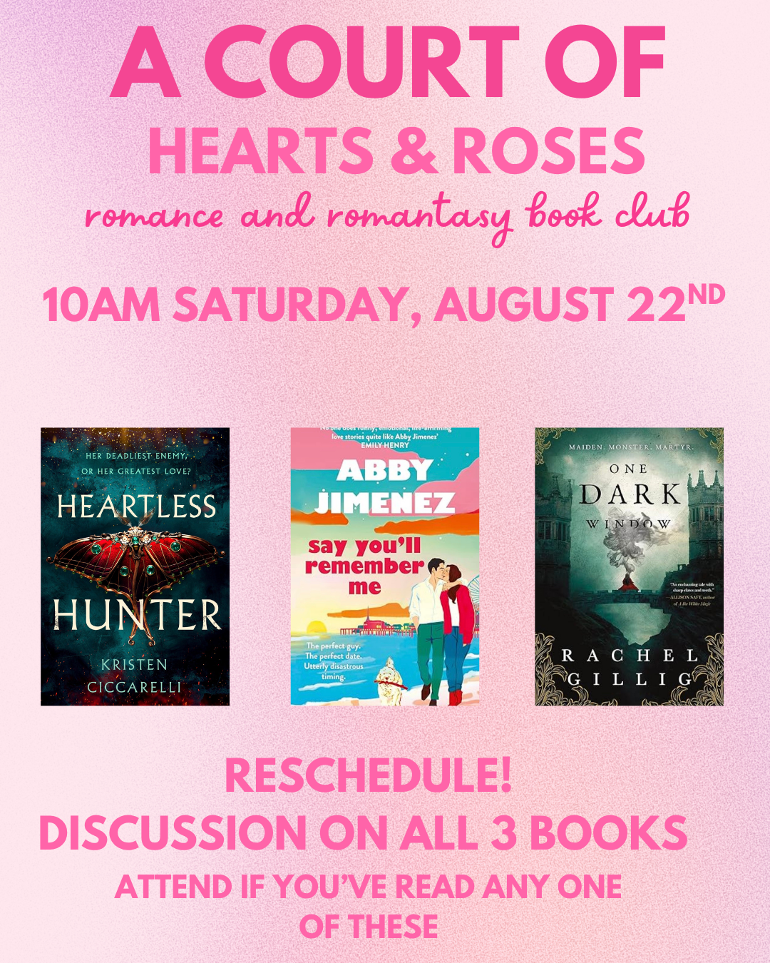 A Court of Hearts & Roses Romantasy Book Club: Covering All Three Books