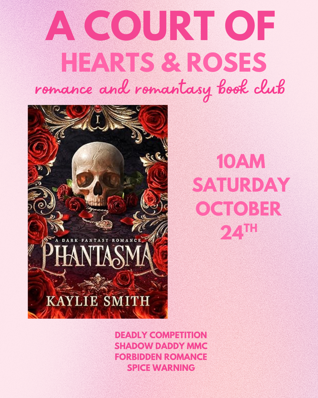 A Court of Hearts &amp; Roses Book Club: Phantasma by Kaylie Smith