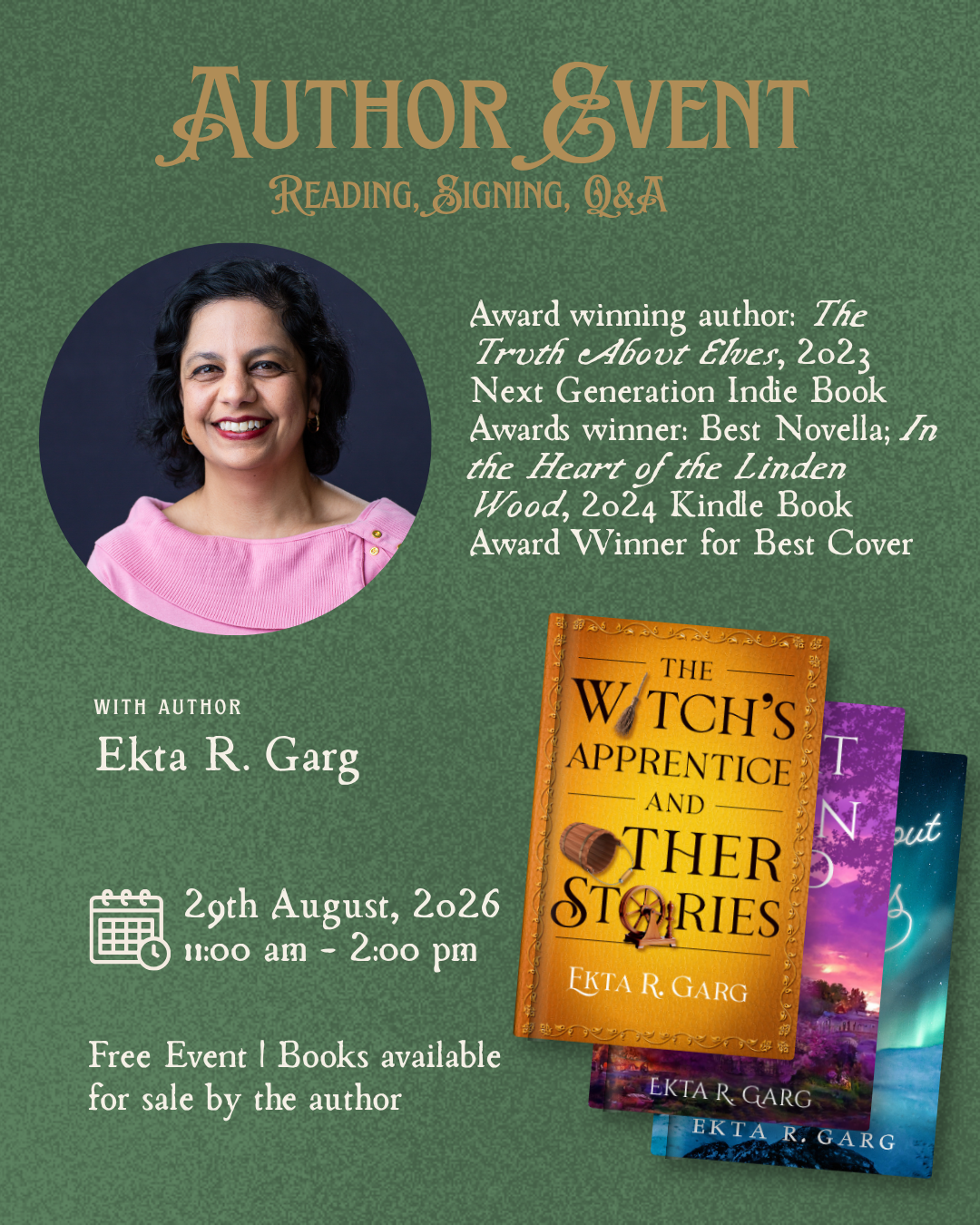 Author Event: Ekta R. Garg