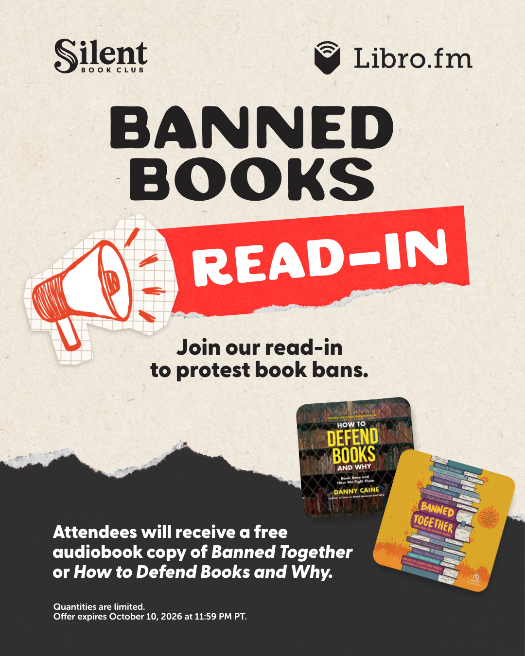 Silent Book Club: Banned Books Read-In 