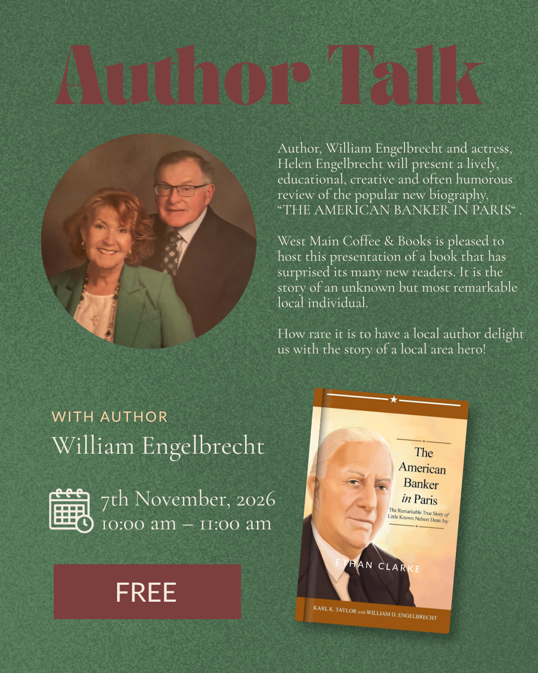 Author Talk: William and Helen Engelbrecht
