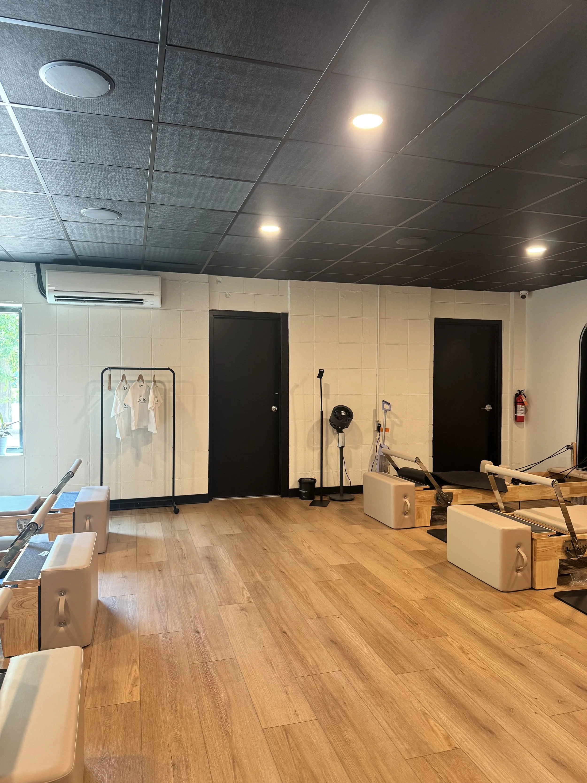 Pilates studio after remodel