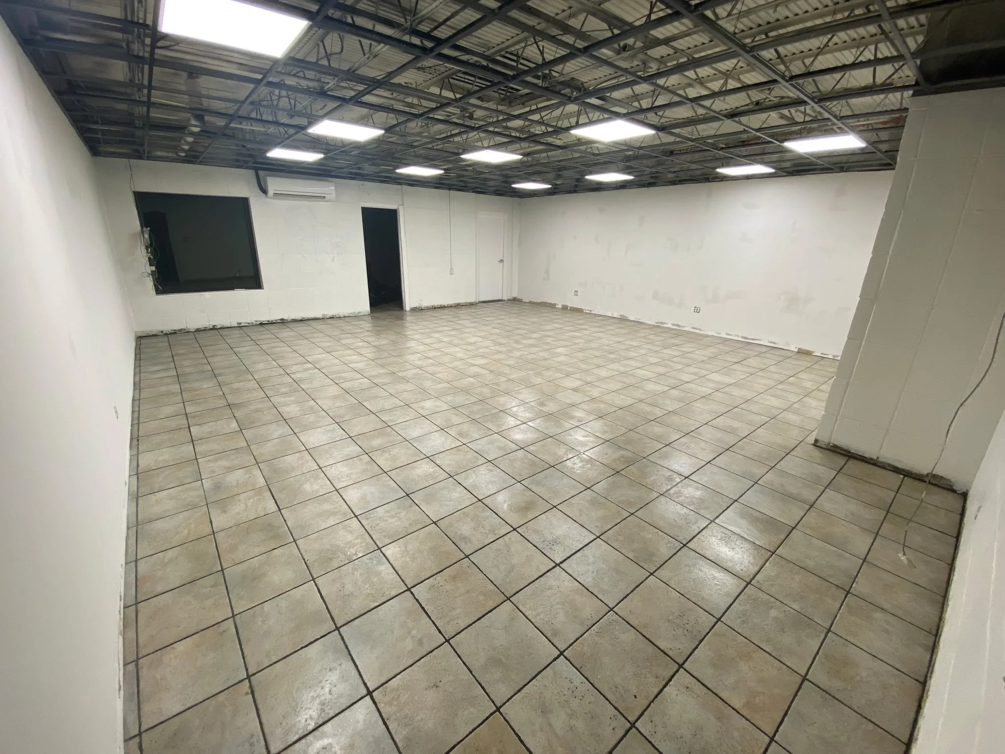 Pilates studio before remodel