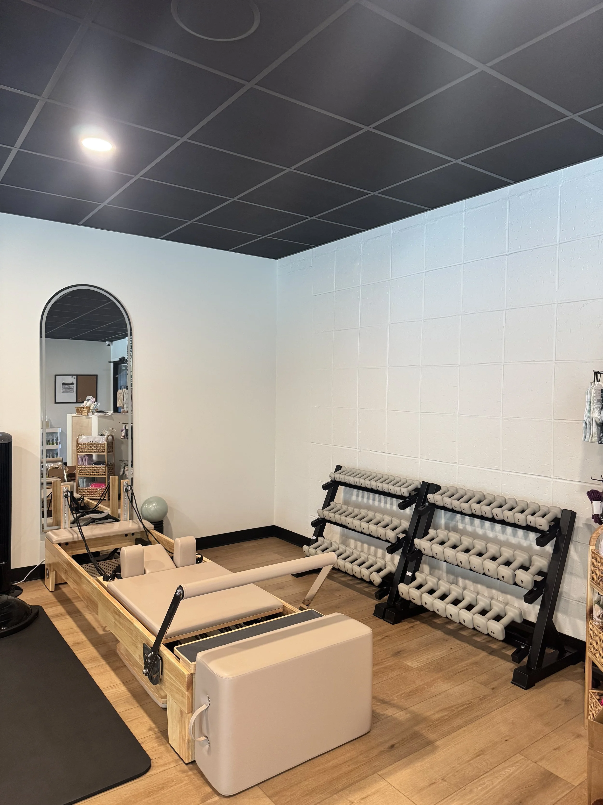 Pilates studio after remodel