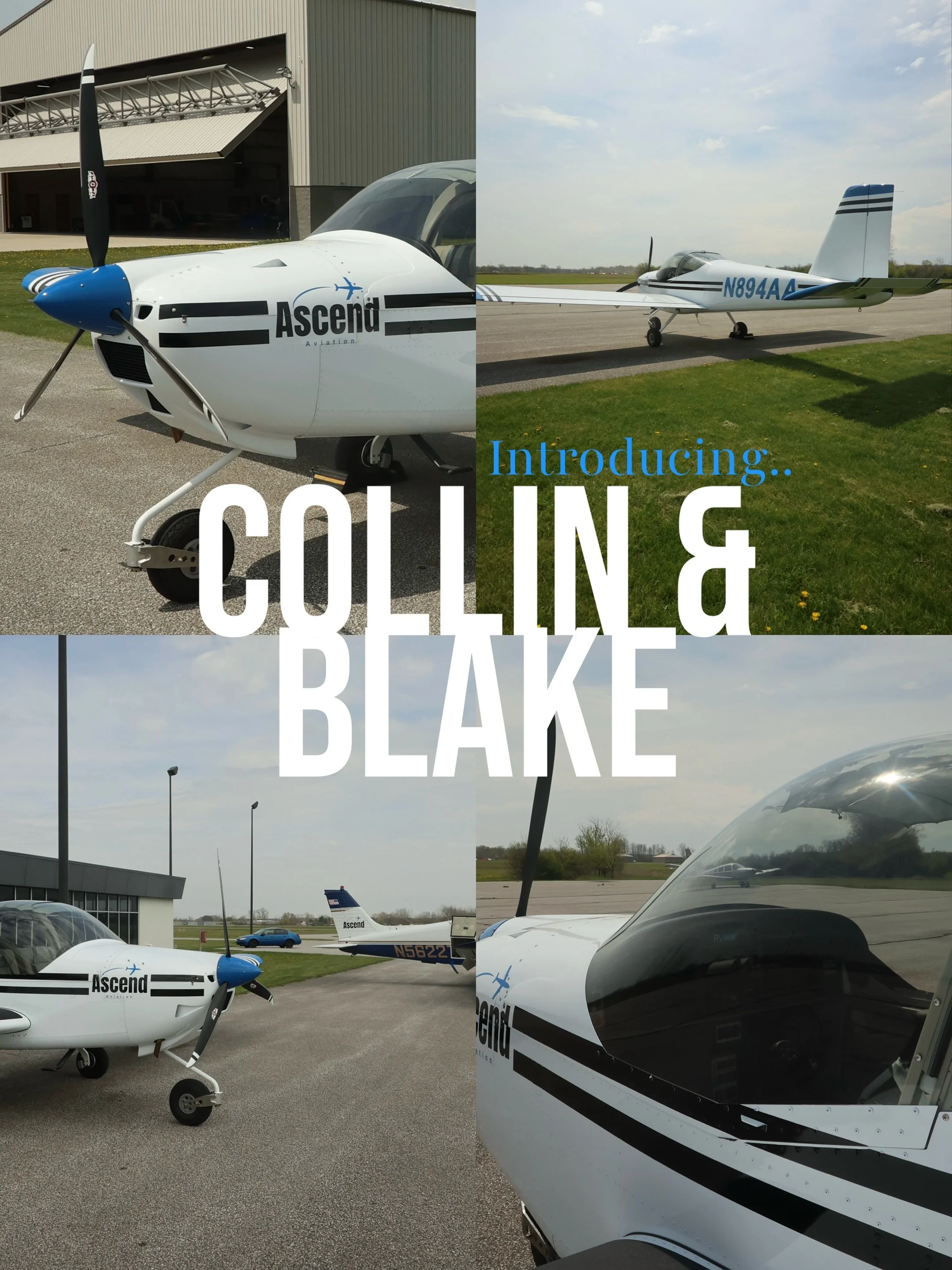 New faces, same mission. ✈️ 
We&rsquo;re thrilled to welcome our newest CFIs, Collin and Blake, to the Ascend family! 
Their knowledge, passion, and dedication to helping students succeed make them a perfect fit for our team. 
&bull;
Give them a warm