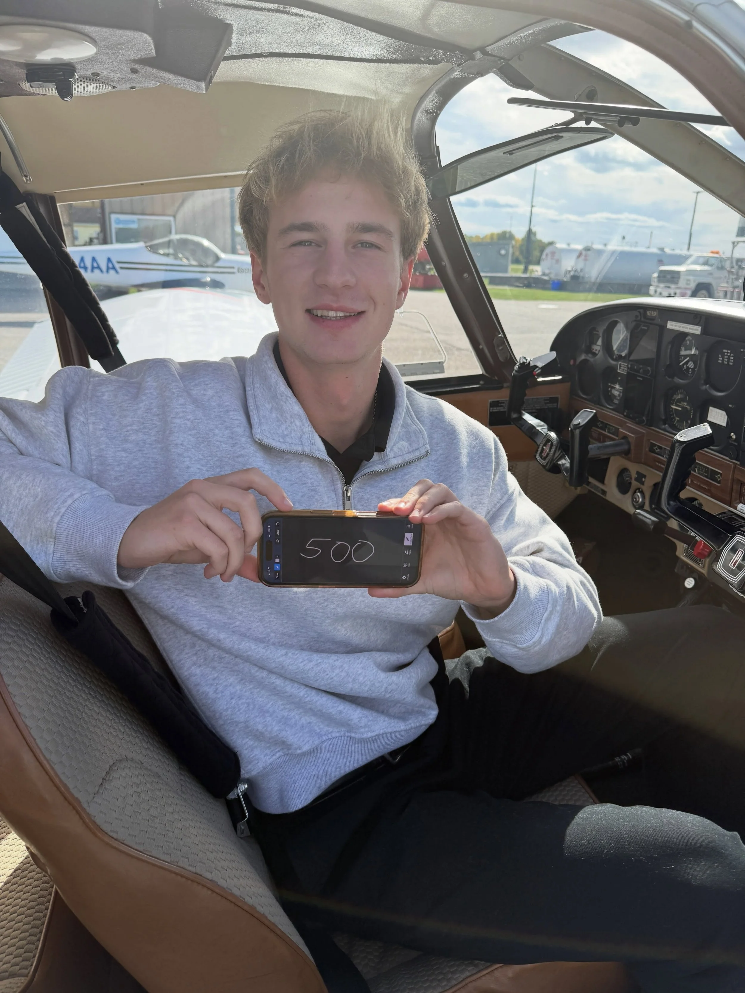 ✈️ 500 HOURS AND COUNTING! 🎉

Help us celebrate one of our own, Collin, on reaching an incredible milestone of 500 flight hours! 🛩️

Every hour represents dedication, hard work, countless takeoffs and landings, lessons learned, and a passion for av