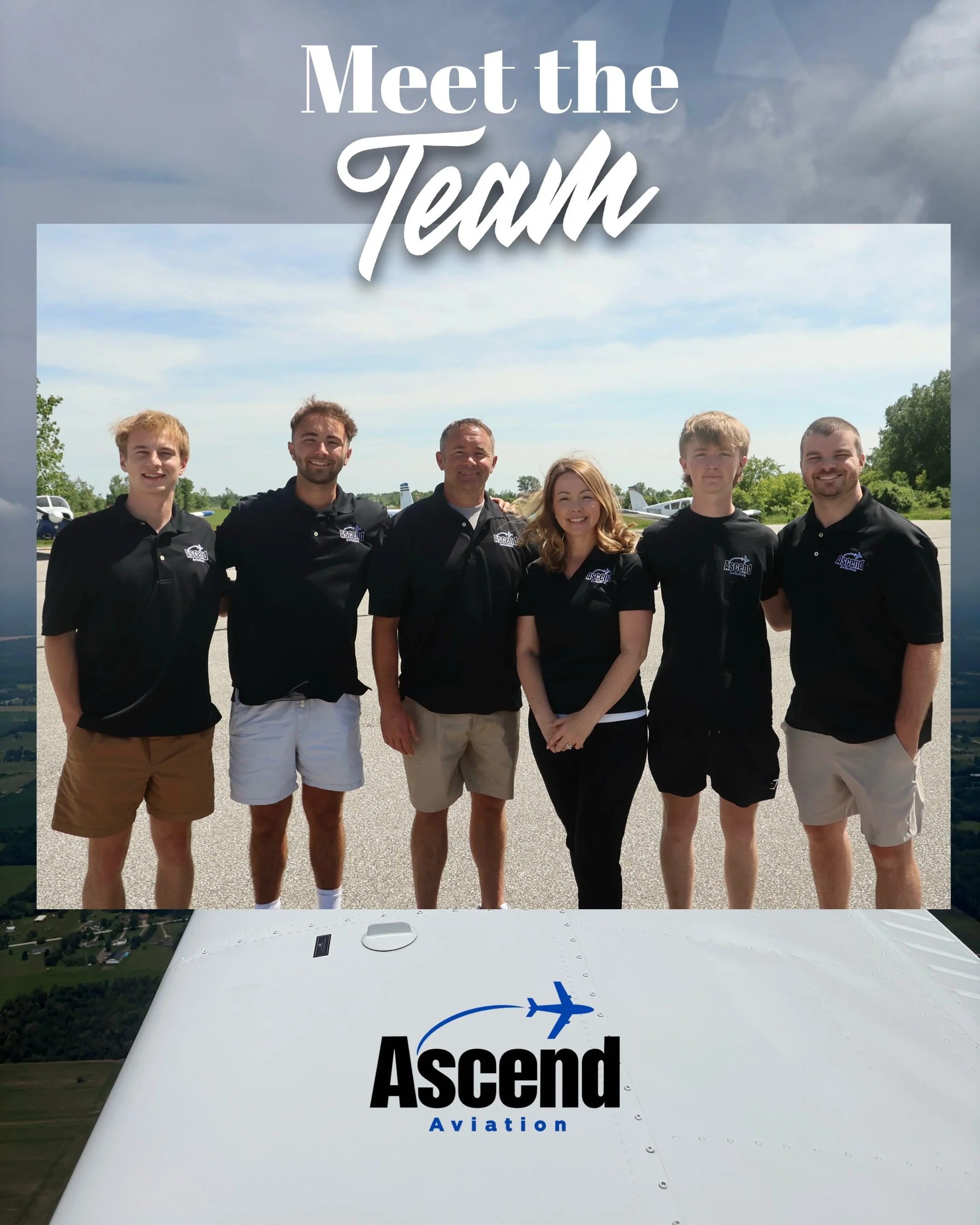 ✈️ MEET THE TEAM BEHIND ASCEND AVIATION ✈️

Every great flight starts with a great team. Get to know the instructors, staff, and people who make Ascend more than just a flight school. From the first discovery flight to checkride day, our team is here