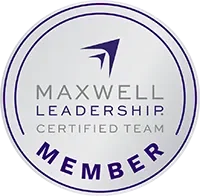 Maxwell Leadership Certified Team Member badge with a paper airplane logo