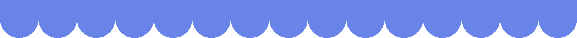 Blue scalloped border pattern.