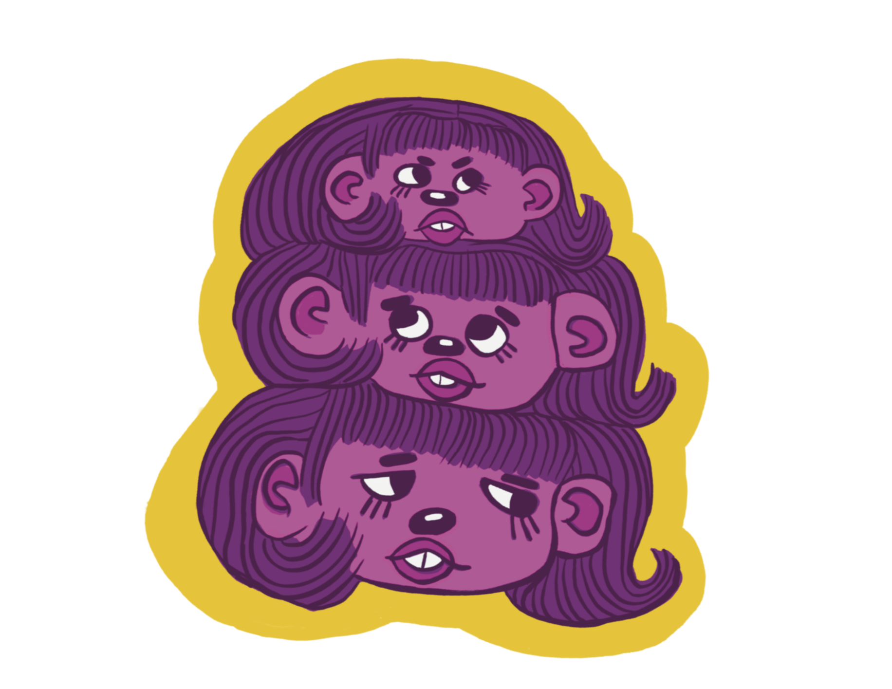 TRIPLE MARGRET STICKER