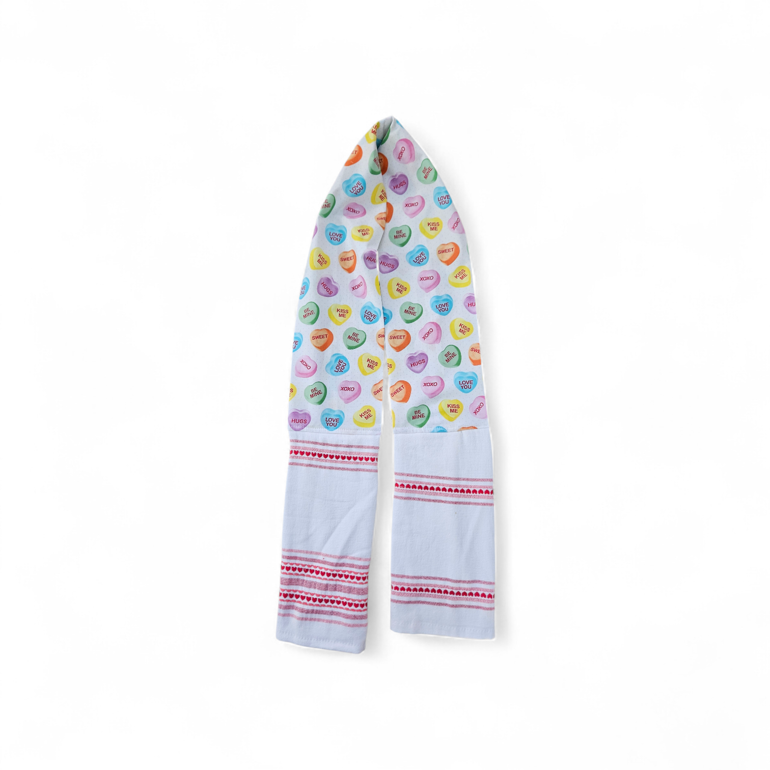 Scarf Towels Valentines Heart messages