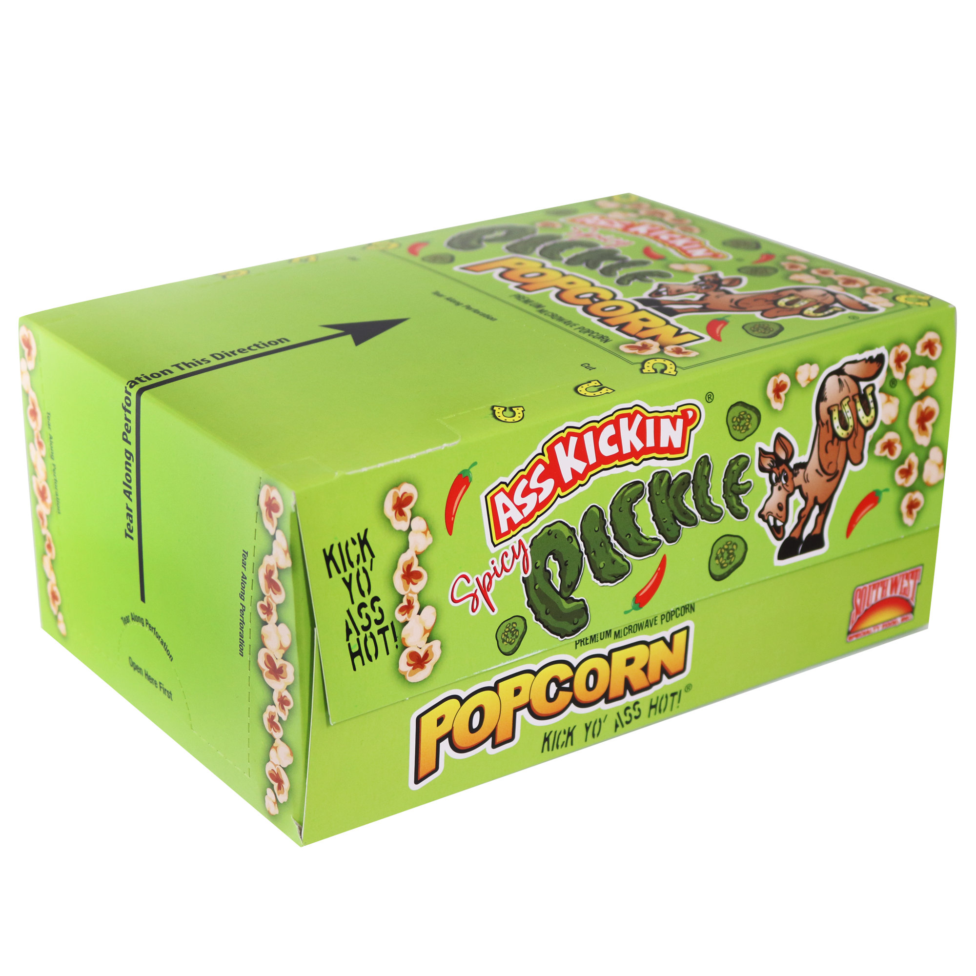 Ass Kickin’ Spicy Pickle Popcorn