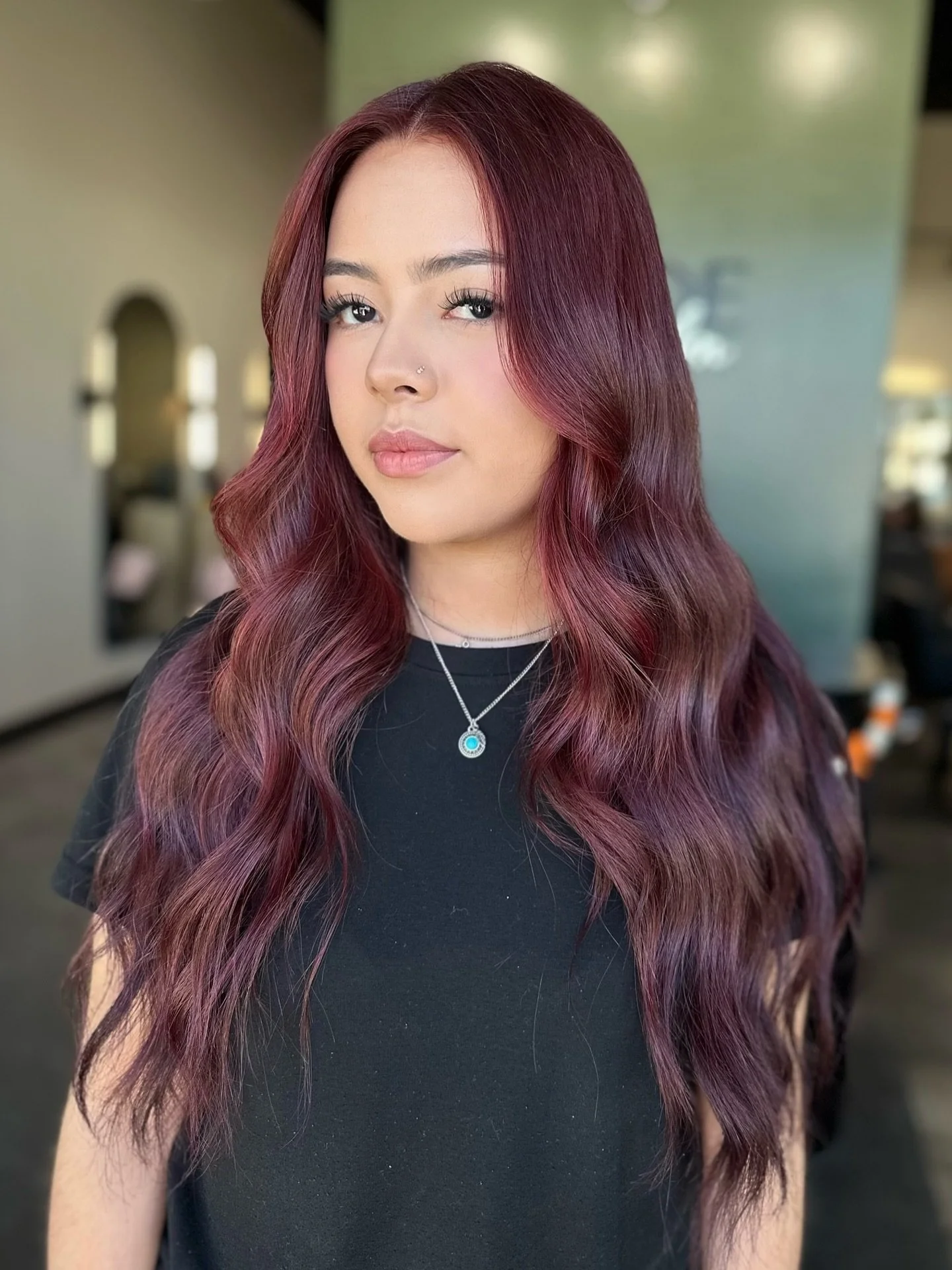 Trending Cherry Cola hair 🍒🥤

Cut and color by @hairby.kayladuvall ✨ 

#aveda #avedacolor #avedaartist #avedasalon #cherrycolahair #redhair #fallinspo #greeley #greeleycolorado #nocohair