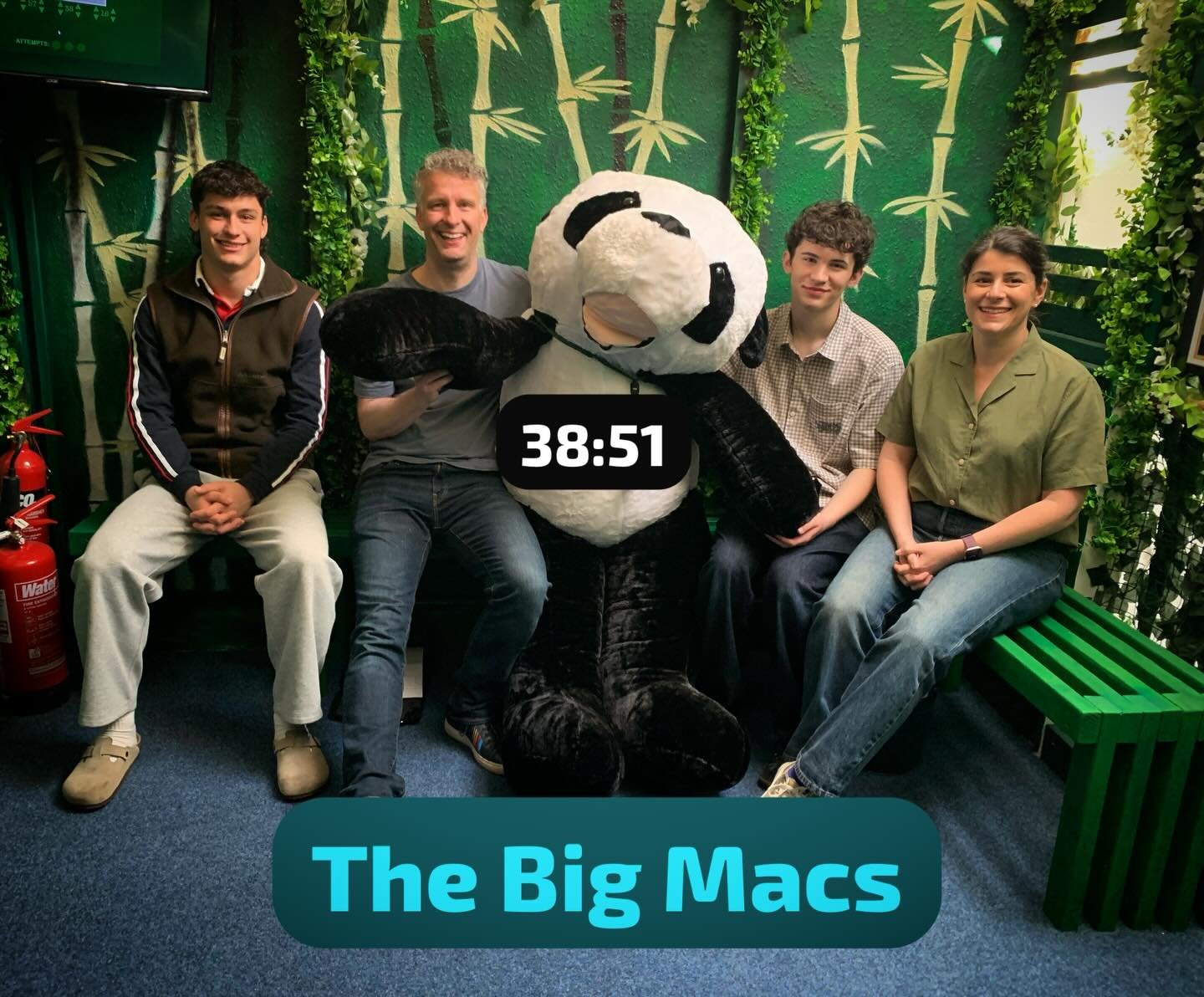 The Big Macs are back!
One of the strongest teams I have hosted&hellip; and they did not disappoint. Setting a blisteringly quick time in A Brief Case of 38:51 with ZERO hints. 

Then&hellip; they tried The Chain Lock Challenge&hellip; and smashed th