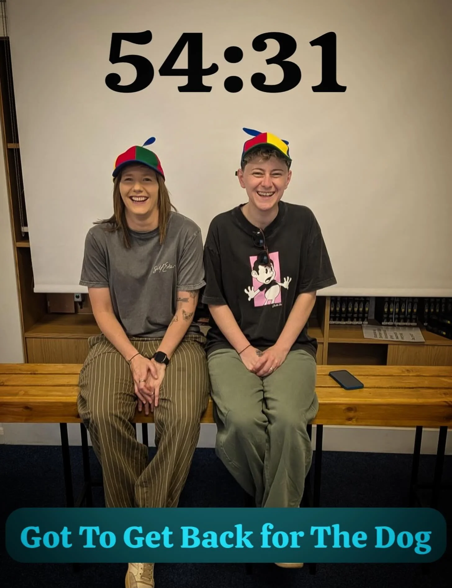 &hellip;.they had to get back for the dog&hellip;! 

A team of two with great puzzle solving skills but need to work on their catching key skills&hellip;