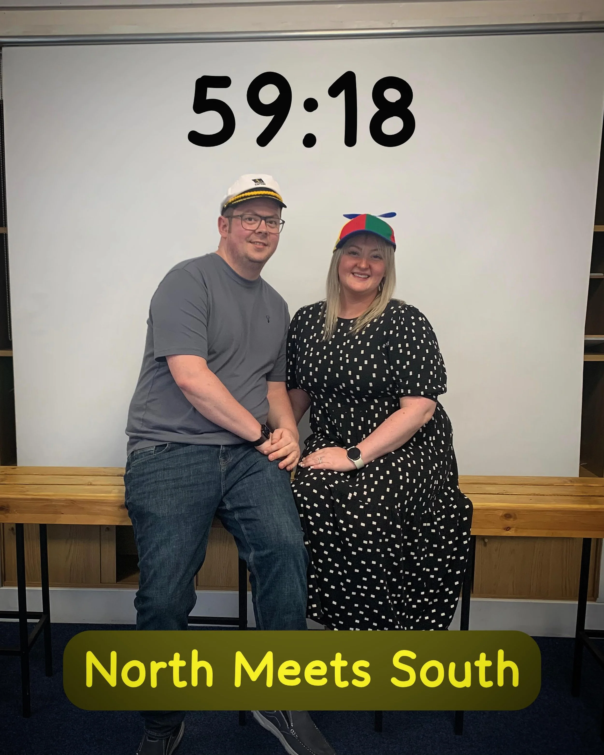 North Meets South - battled their way through The Detention and escaped just before the Principal returned..! It was a close one&hellip;! 
#whatsongosforth #gosforthhighstreet #teamworks