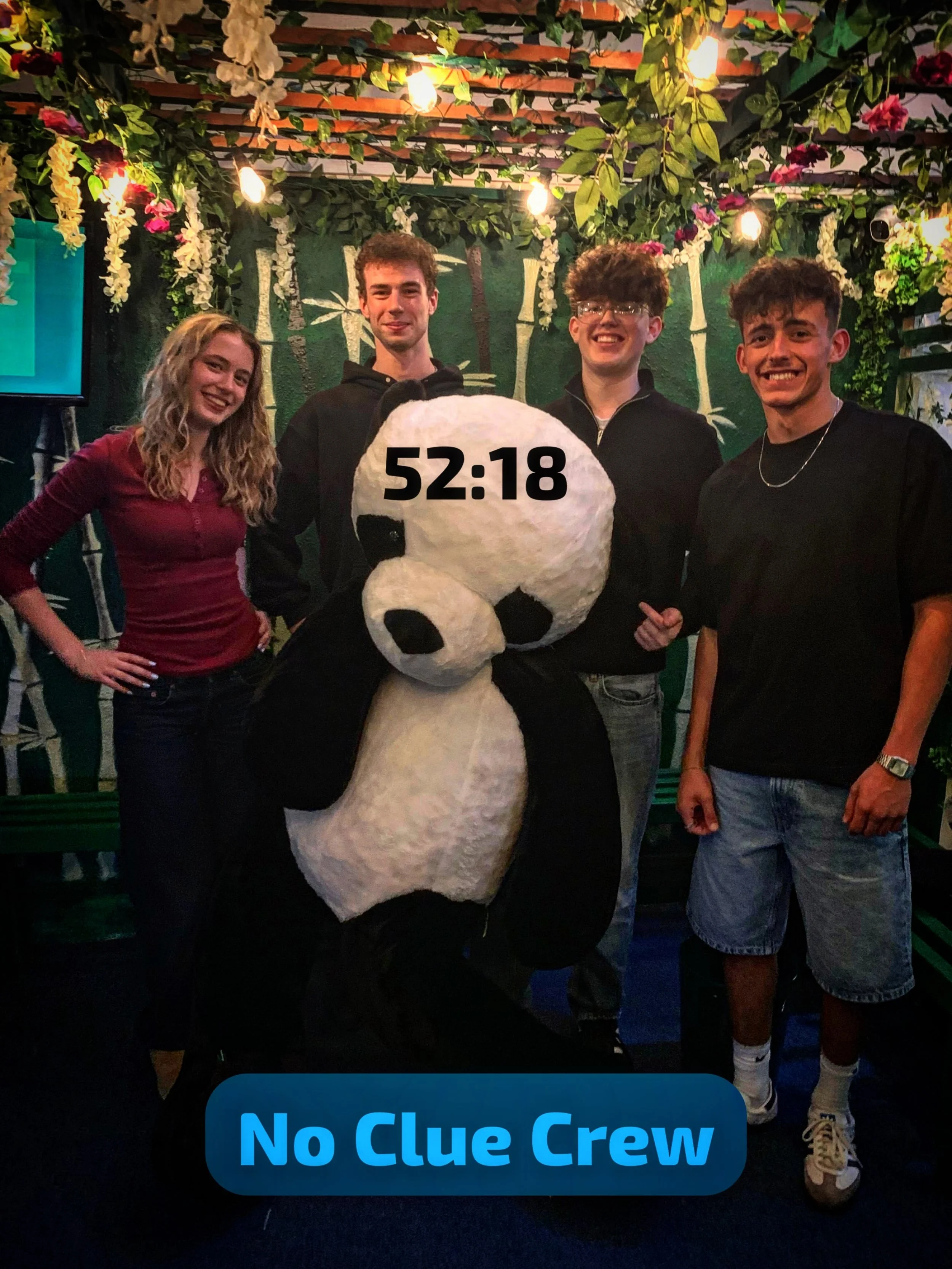 The fantastic four&hellip;? 
They chose the name: No Clue Crew&hellip; which isn&rsquo;t a true reflection of their abilities to work together, share ideas and battle their way through a load of puzzles.
A great team and one I believe will return soo