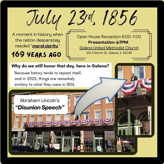Lincoln's Disunion Speech (169th Anniversary)