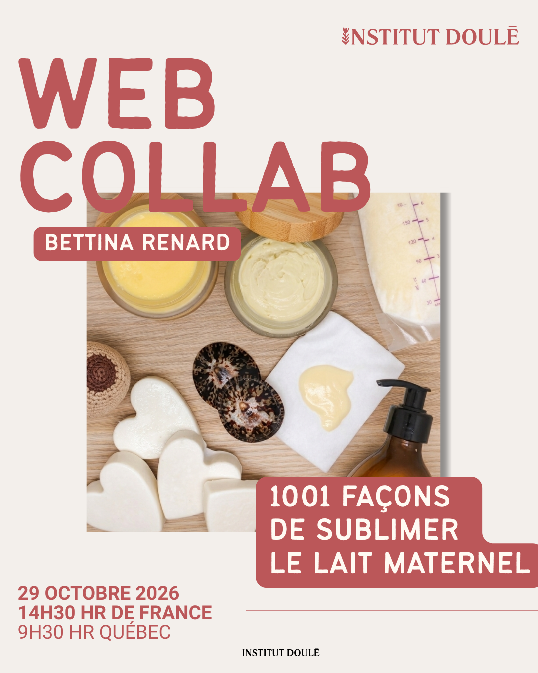 WebCollab – 1001 façons de sublimer le lait maternel avec Bettina Renard
