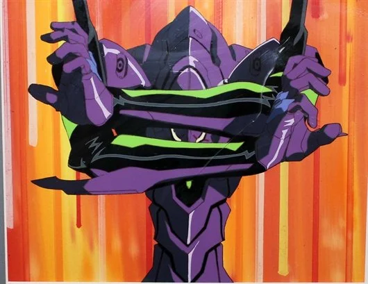 Eva Unit 01 from Evangelion Opening scene

2014 Silver Best Opening / Ending /Eye Catch Art
Source: TV
Layers: 1
No sketches available
Standard size