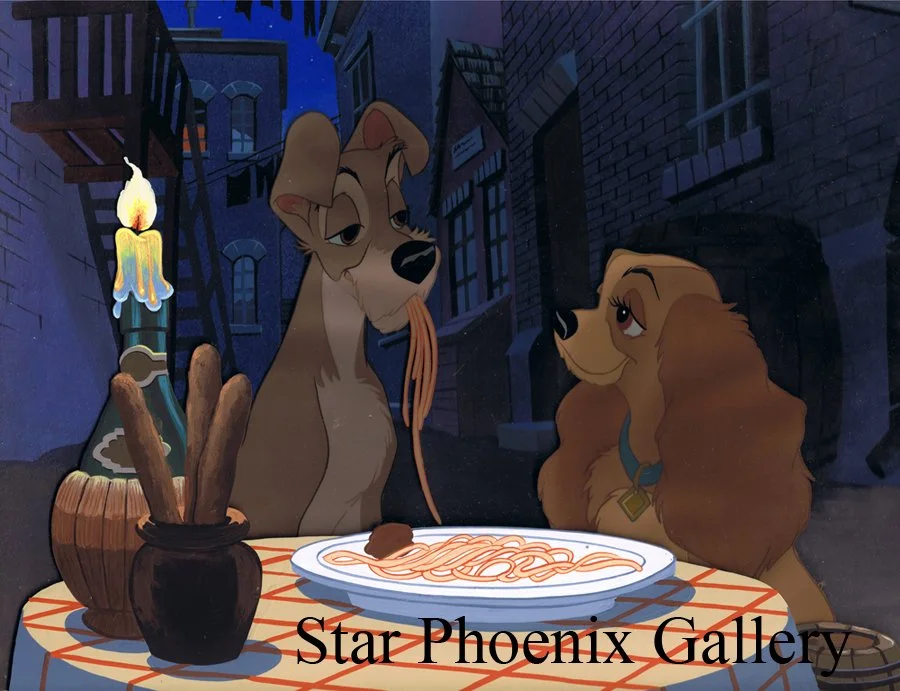  Original 1955 Lady and the Tramp - Bella Notte Spaghetti Scene