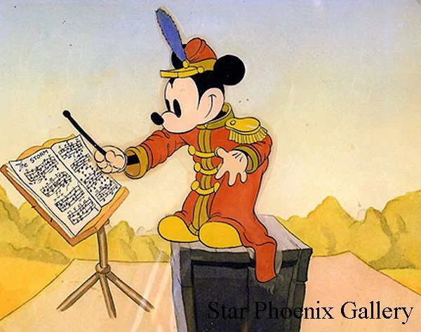 Original 1935 Disney Cel Mickey Mouse - The Band Concert