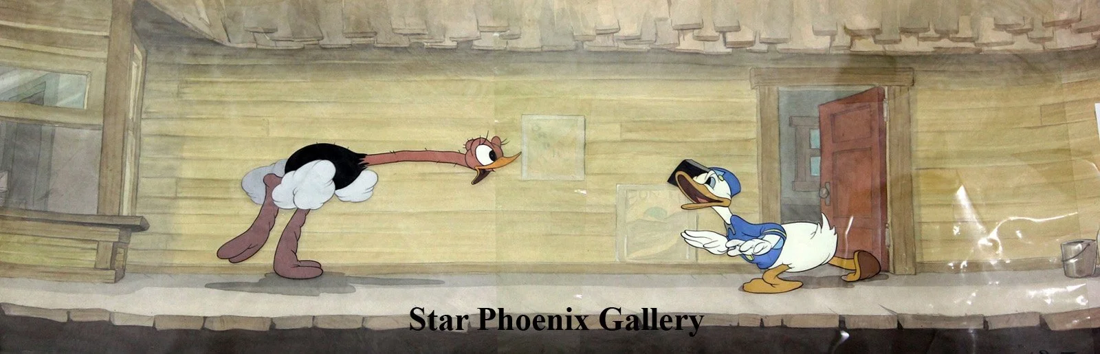 Original 1937 Disney Cel Donald Duck - Donald's Ostrich