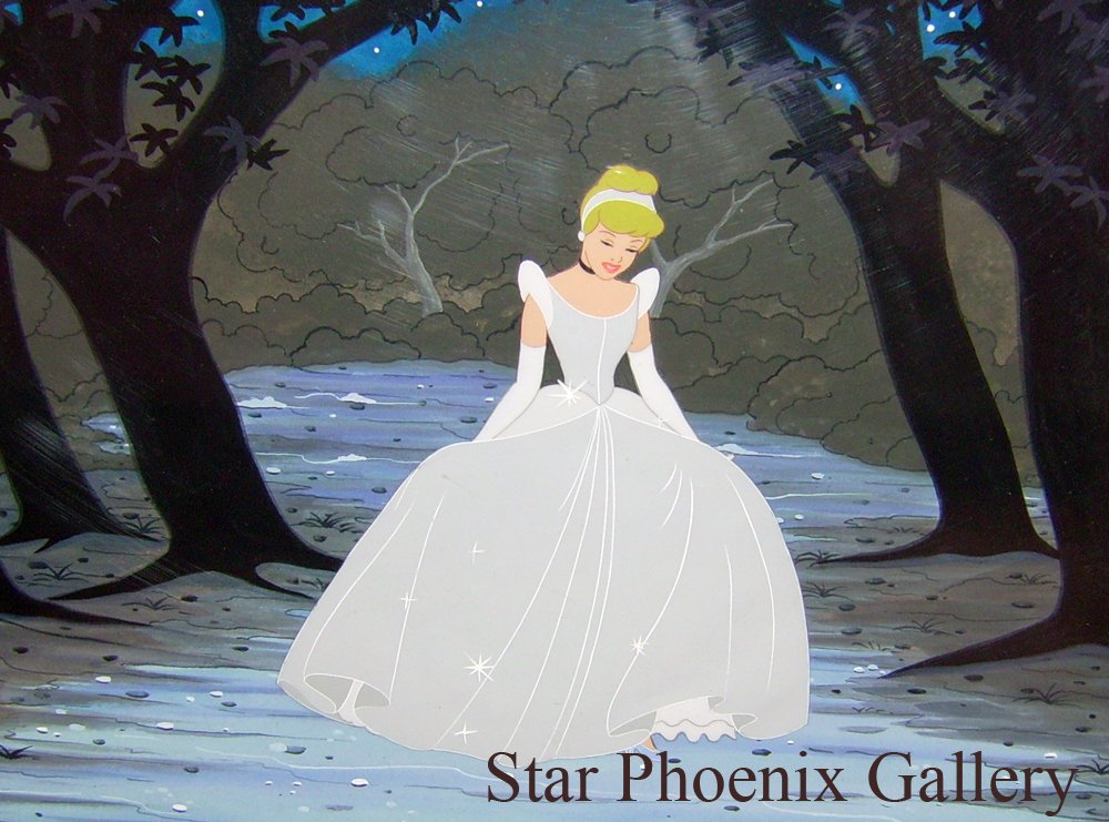 Original 1950 Disney Cel - Cinderella in Her Ball Gown