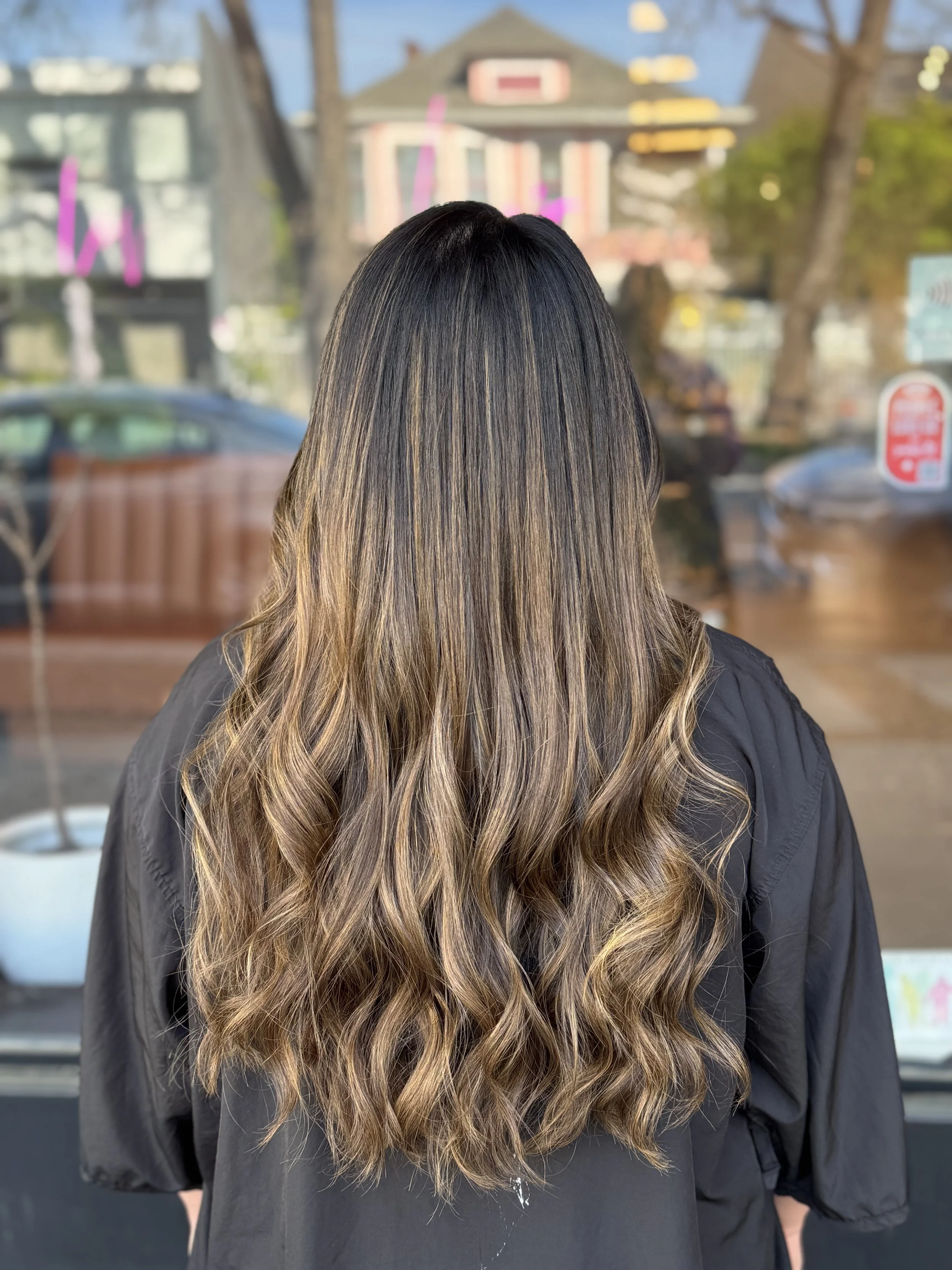 Hailee Boman blonding for dark hair specialist at Coven Sacramento in Midtown Sacramento CA