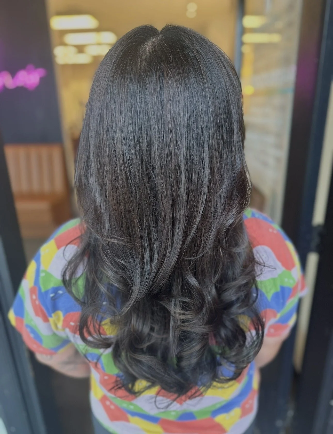 Dark and shiny hair at Sacramento's witchest salon by Cameron Lugo