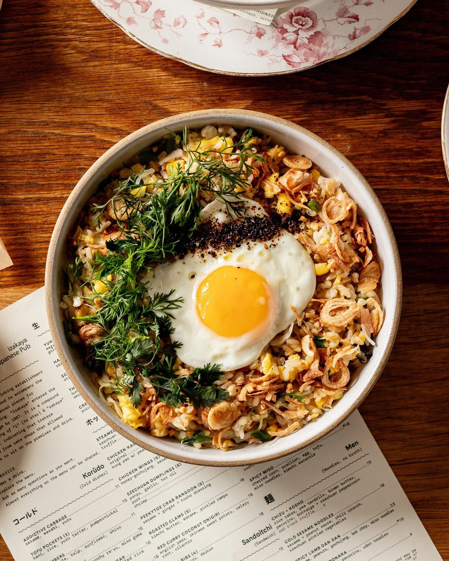 That moment when your side dish becomes the main character. ✨

CRAB FRIED RICE // pork belly, corn, kani, egg.