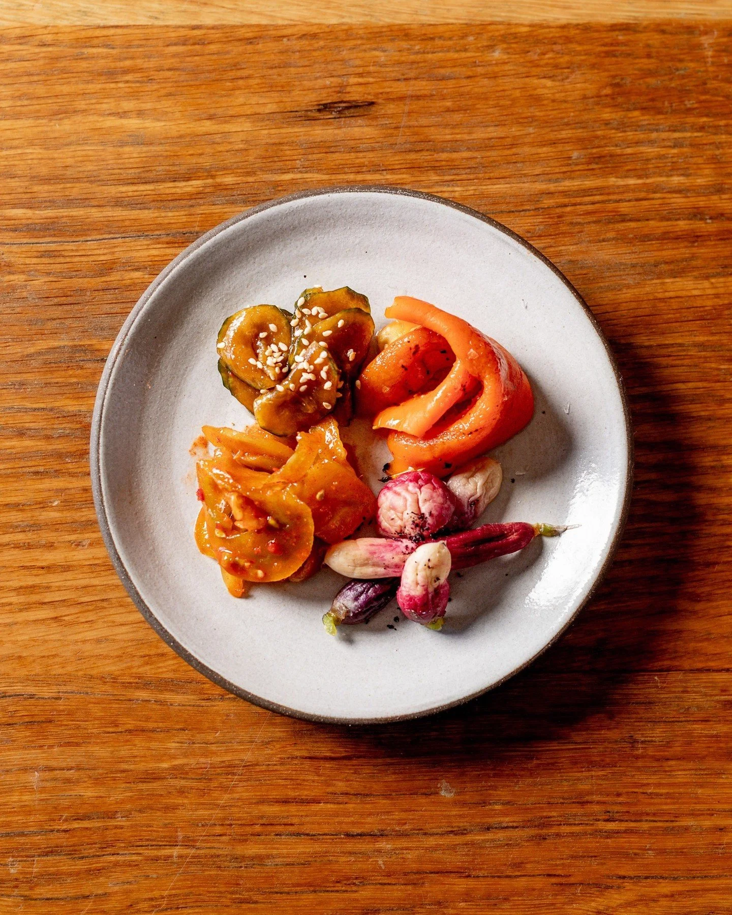 Tsukemono: Color therapy, Kawa-Ni style.

Pro tip: they&rsquo;re featured in the Bento Lunch.