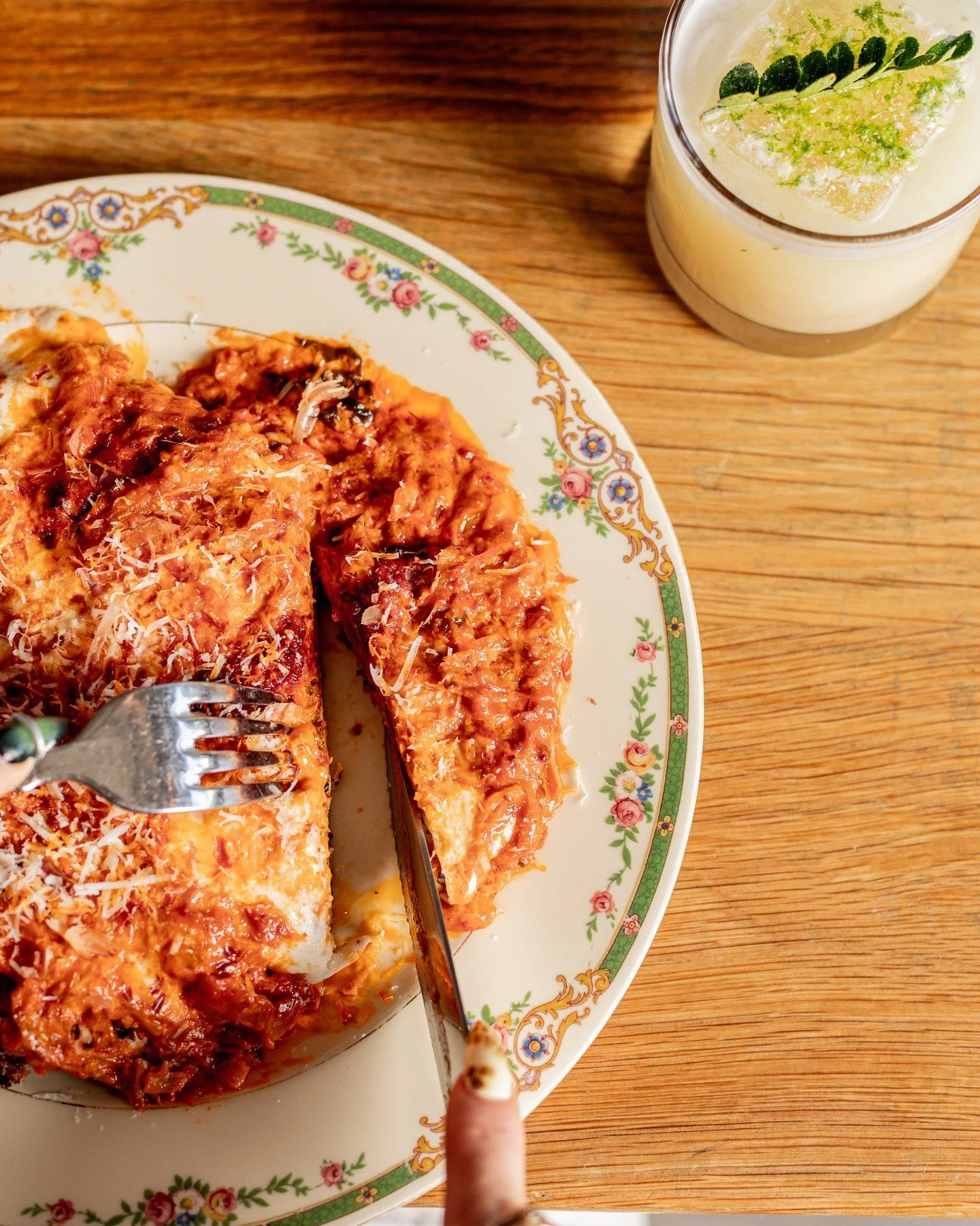 Parm night? No. Katsu Parm night. 💥 

CHICKEN KATSU PARMIGIANA // kimchi vodka sauce, stracciatella