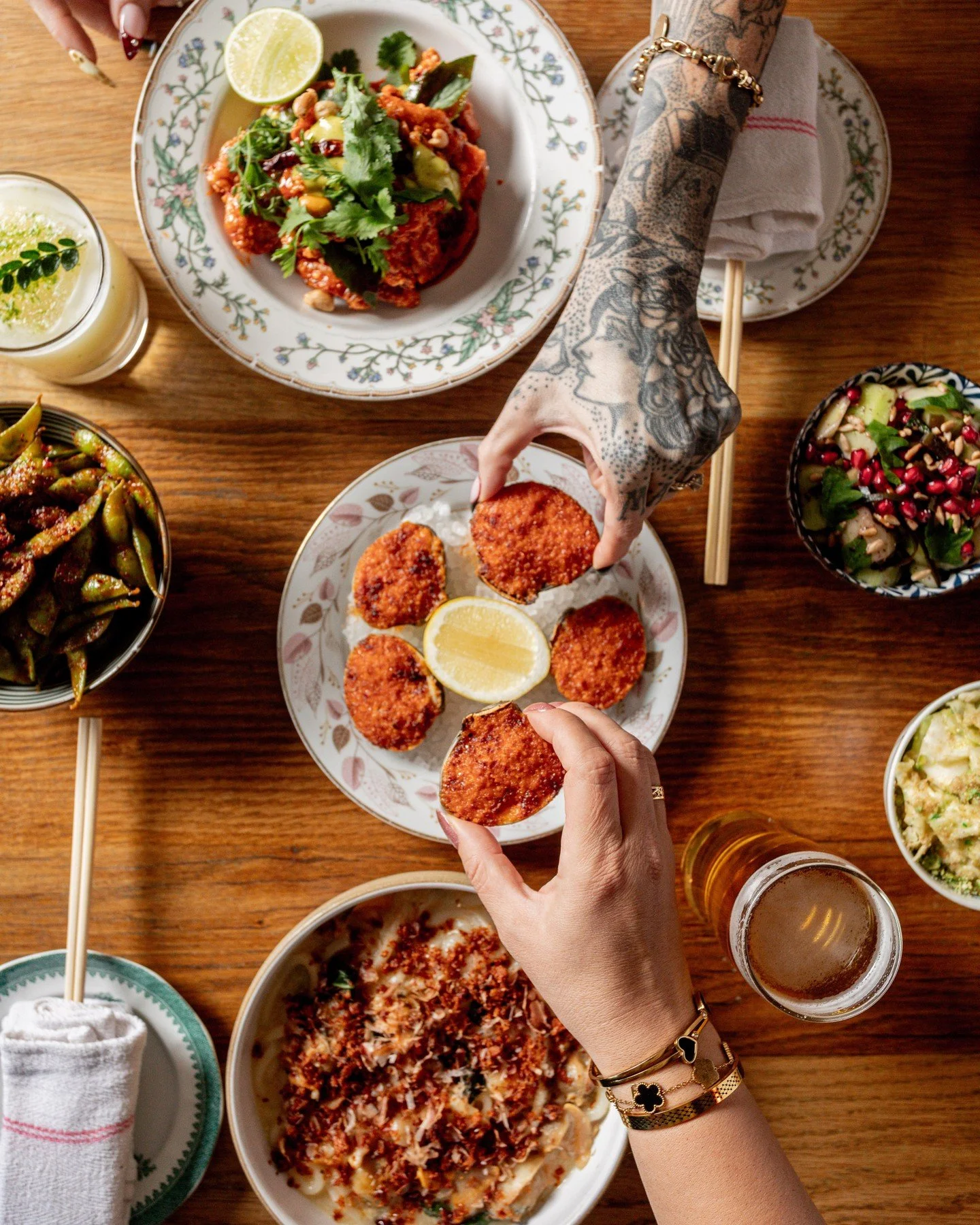 Clams for the table. Chaos guaranteed. 😉 

ROASTED CLAMS (5) // kimchi butter