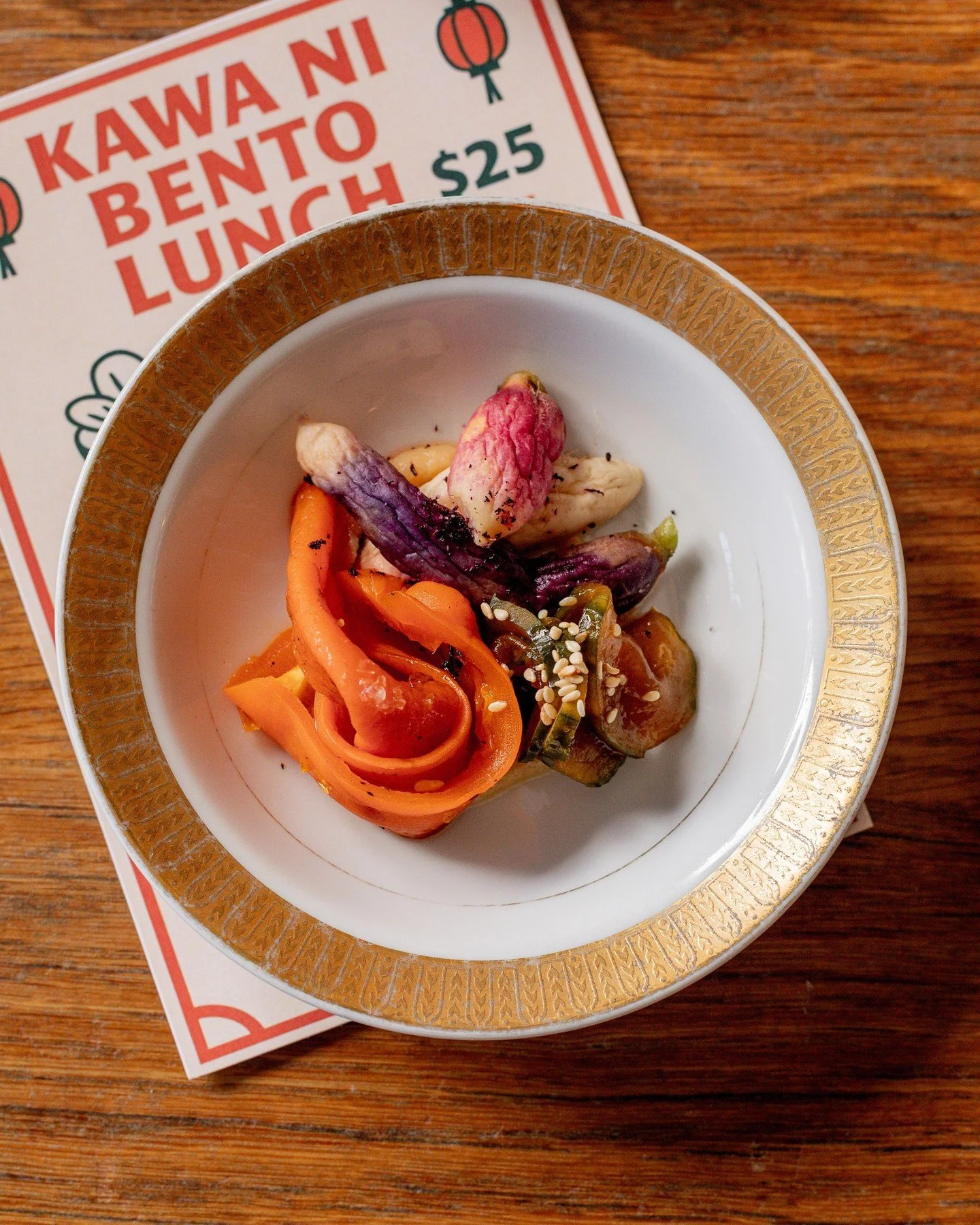 Tsukemono. A small part of the bento story.

Another reason to come by for lunch.
💥 Bento, Tuesday&ndash;Saturday.