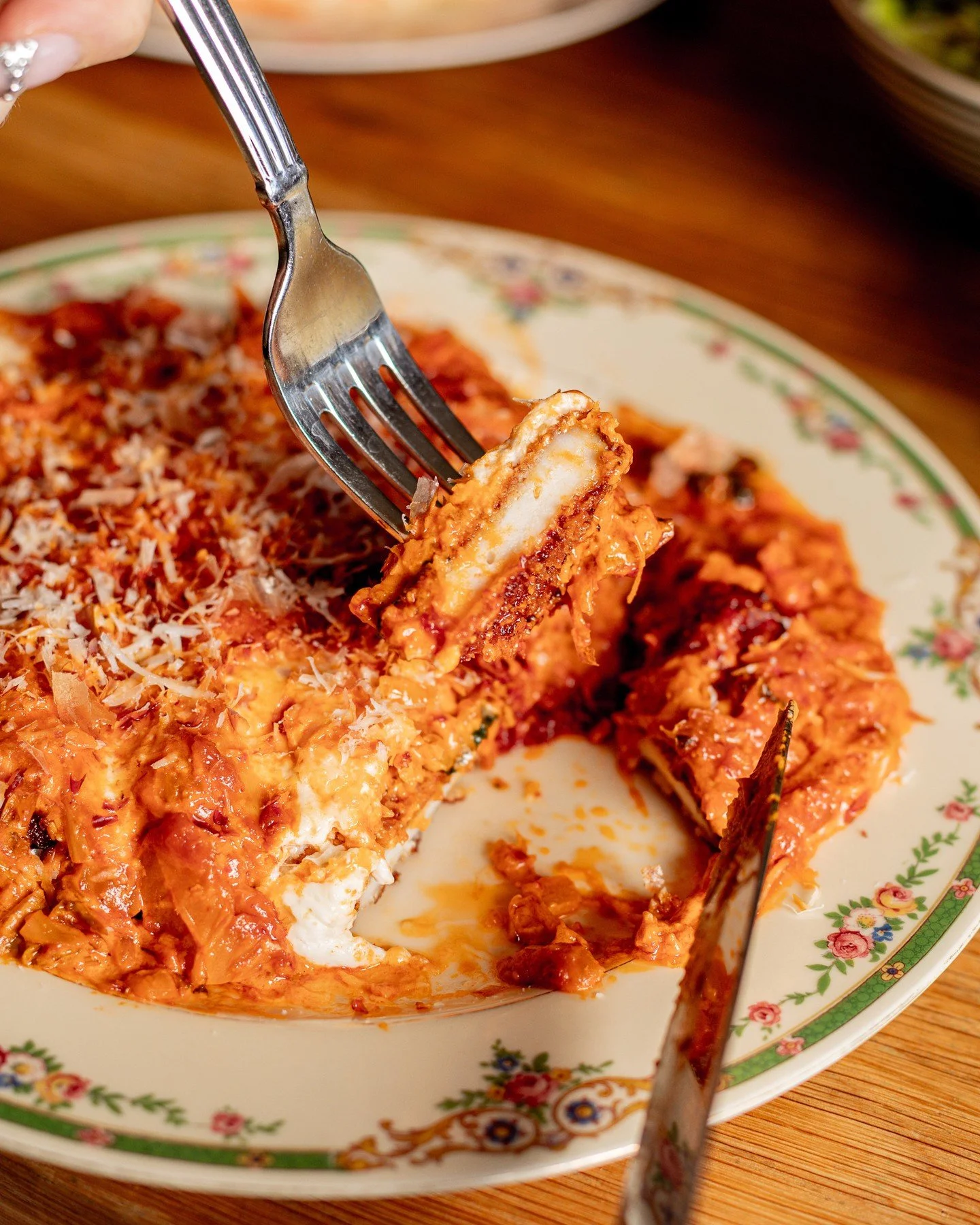 Start the week the only way that makes sense&mdash;hot, crispy, and straight to the point. See you tomorrow. 🫡 

💥 CHICKEN KATSU PARMIGIANA // kimchi vodka sauce, stracciatella.