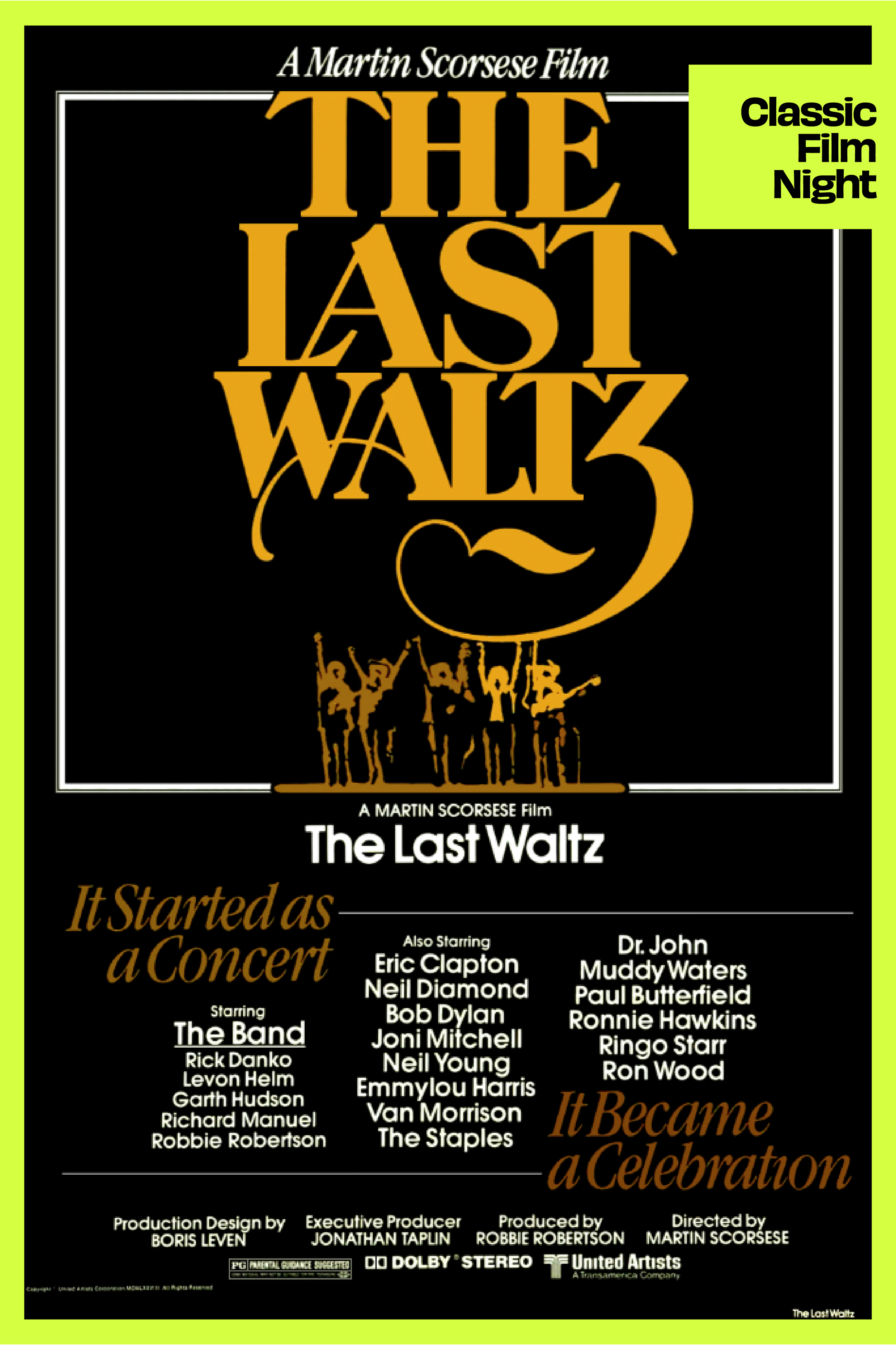 Classic Film Night: The Last Waltz