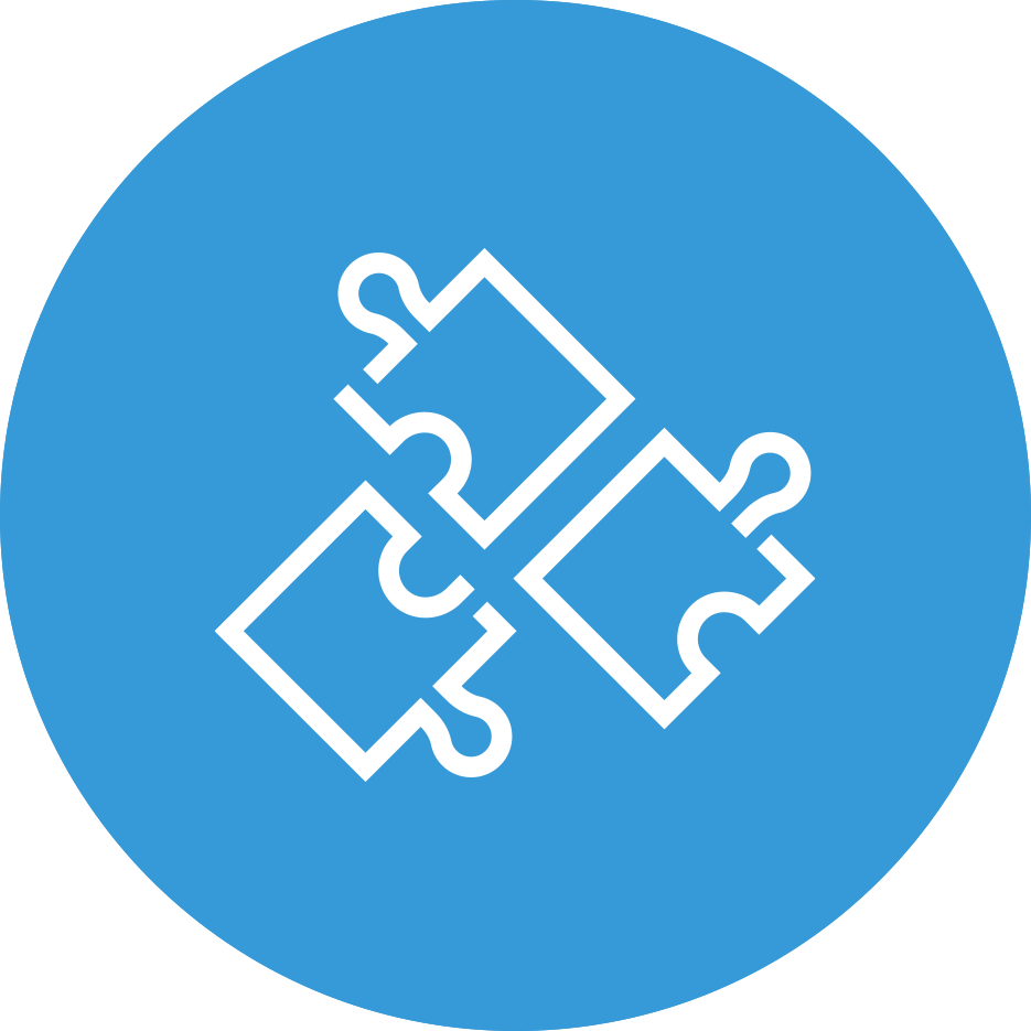 Icon representing multiple levels of private practice support