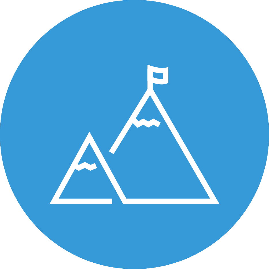 Icon representing a path into group consultation and professional growth