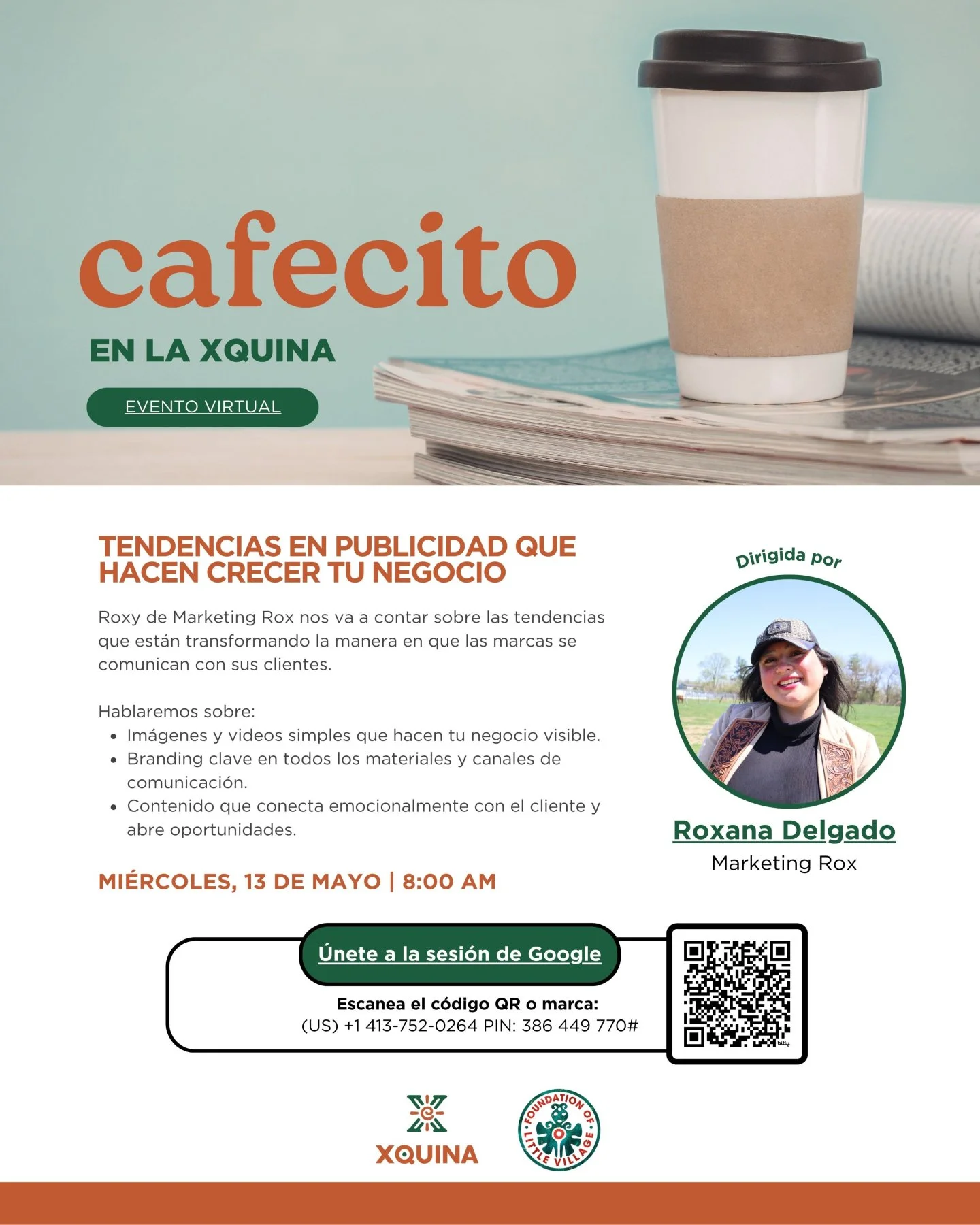 ☕ Los invito a que me acompa&ntilde;en ma&ntilde;ana con su cafecito para una charla sobre tendencias que pueden ayudar a su negocio durante esta era digital. Platicar&eacute; un poco sobre ejemplos que he visto funcionar a trav&eacute;s de mi experi