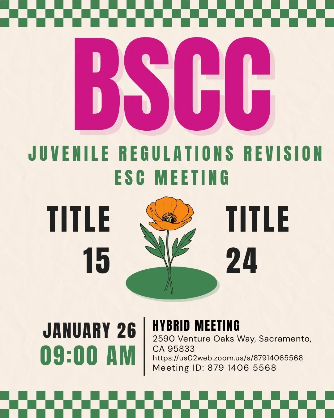 Make your voice heard!📢 Give a public comment to the BSCC executive committee regarding conditions in Youth facilities! Join @flyprogram public comment training to prep🖊️ #allyoutharesacred #california #youthjustice
