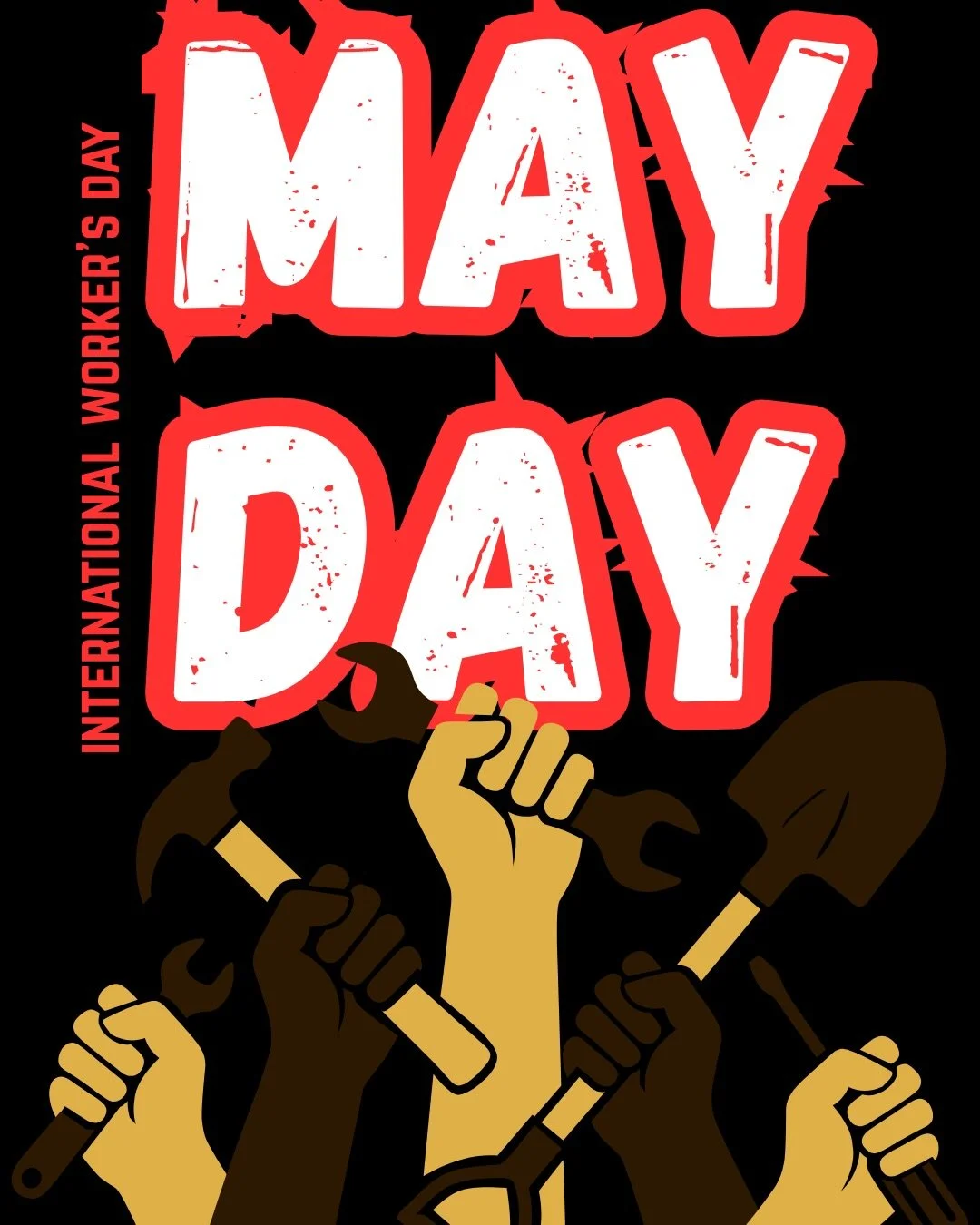 Happy May Day! All youth are sacred will be closed in solidarity with all workers📢